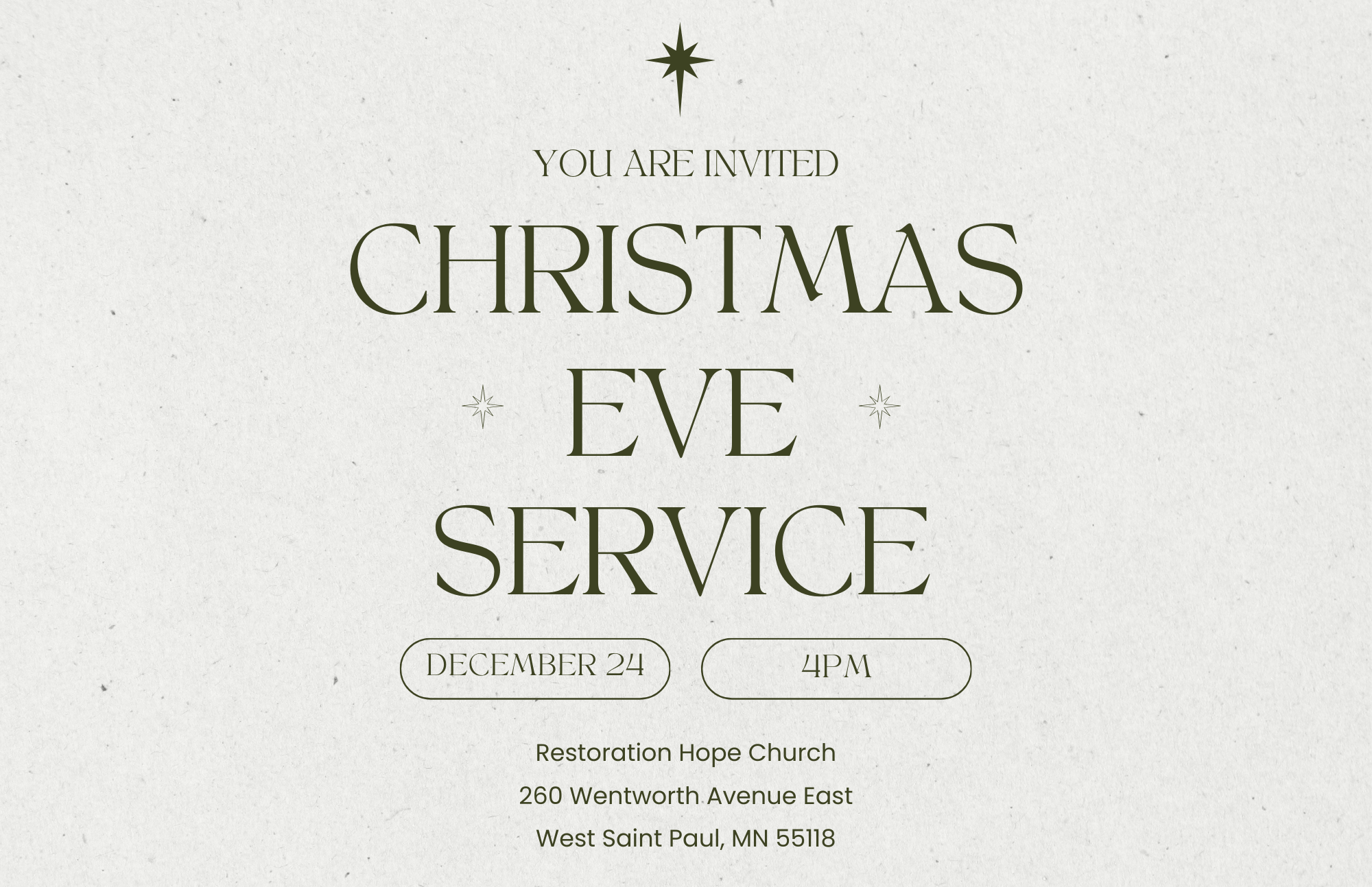 Christmas Eve Service