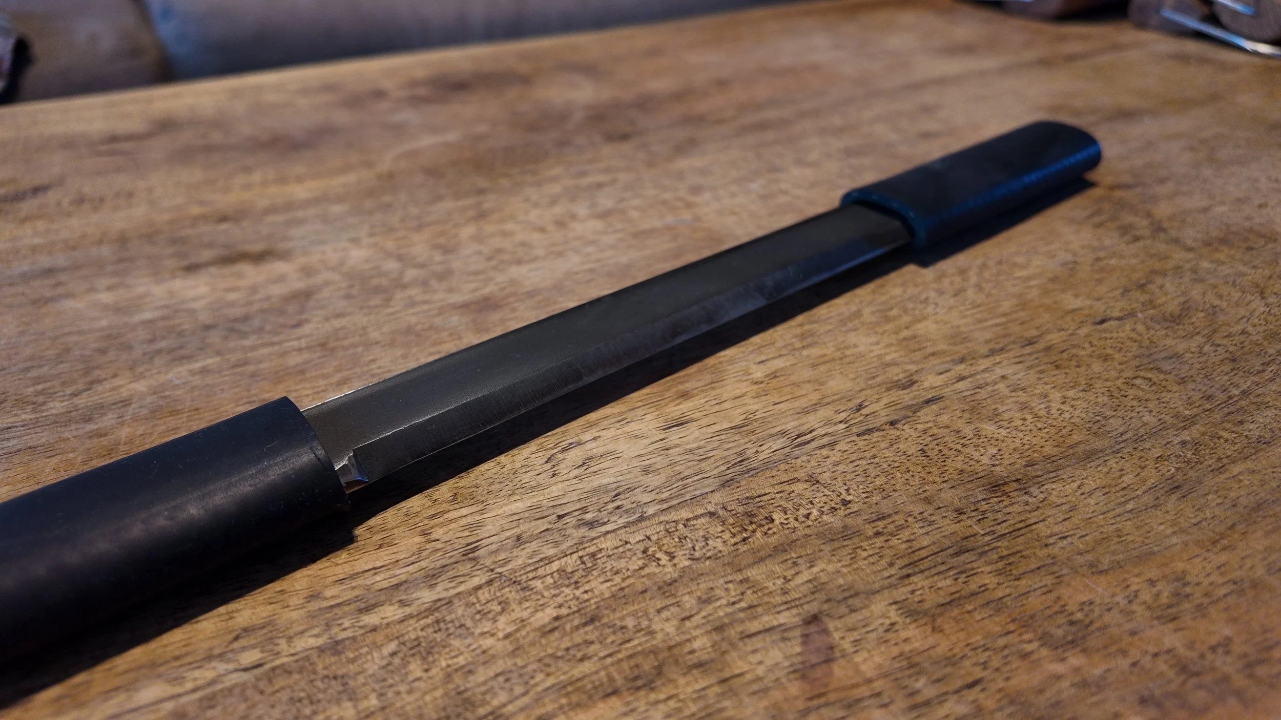 The Rune Wet-Scraper – Stainless Steel Hide Tanning Tool - Close Up.JPG