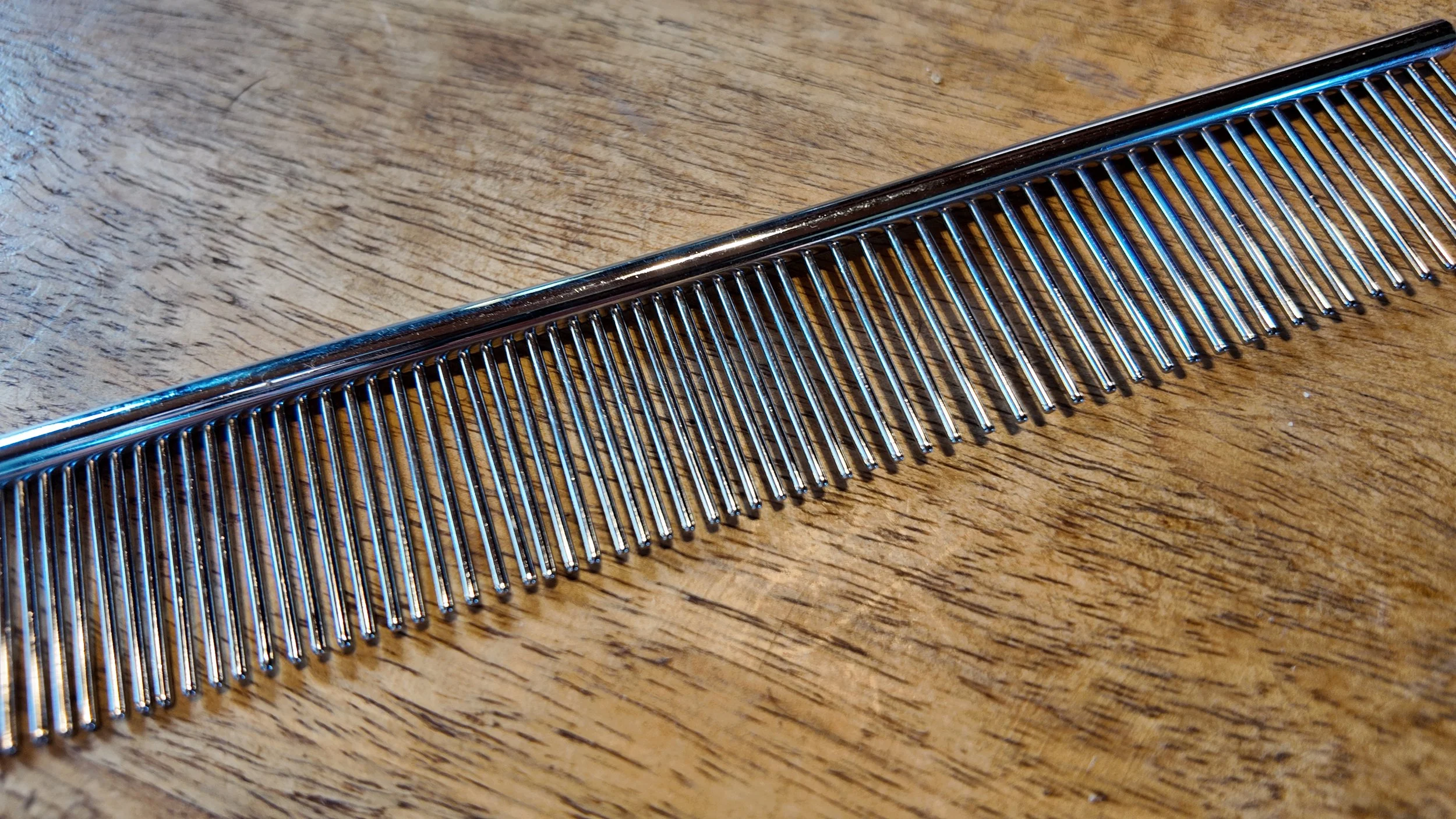 Wool Comb – Sheepskin Grooming Tool - Close Up.JPG
