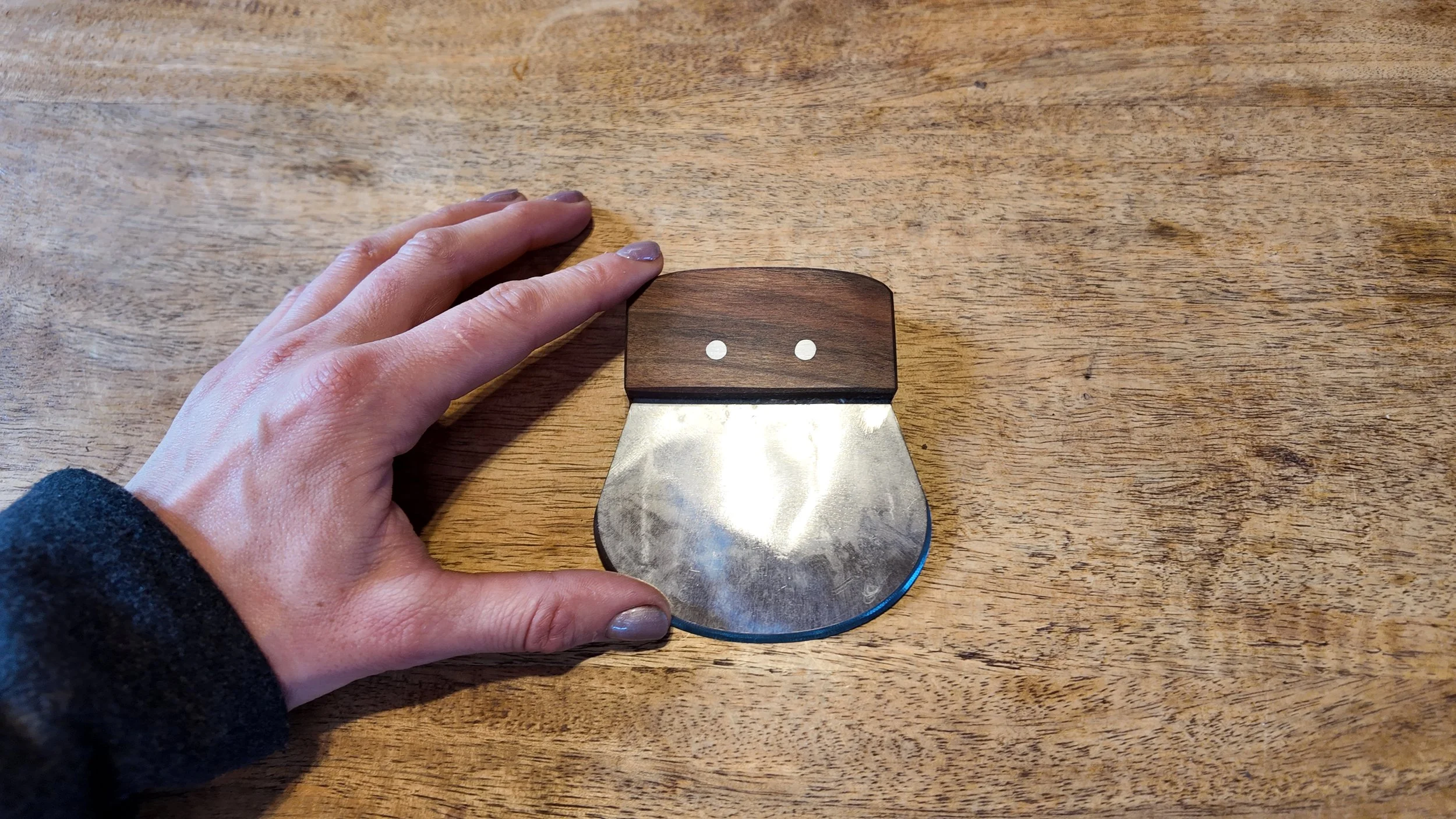 Head Knife – Single Bevel Scraper for Hide Tanning - In Hand.JPG