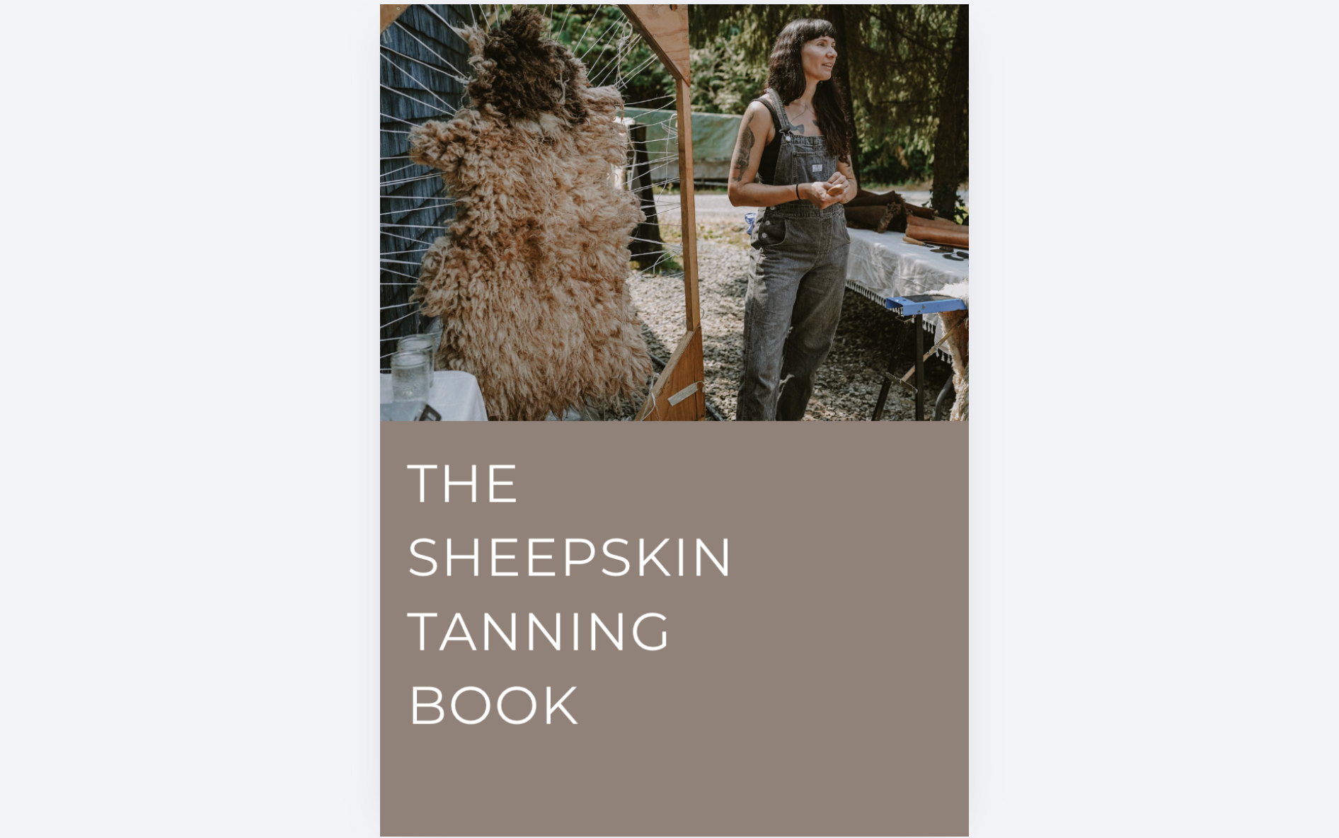 The Sheepskin Tanning Book - Physical copy