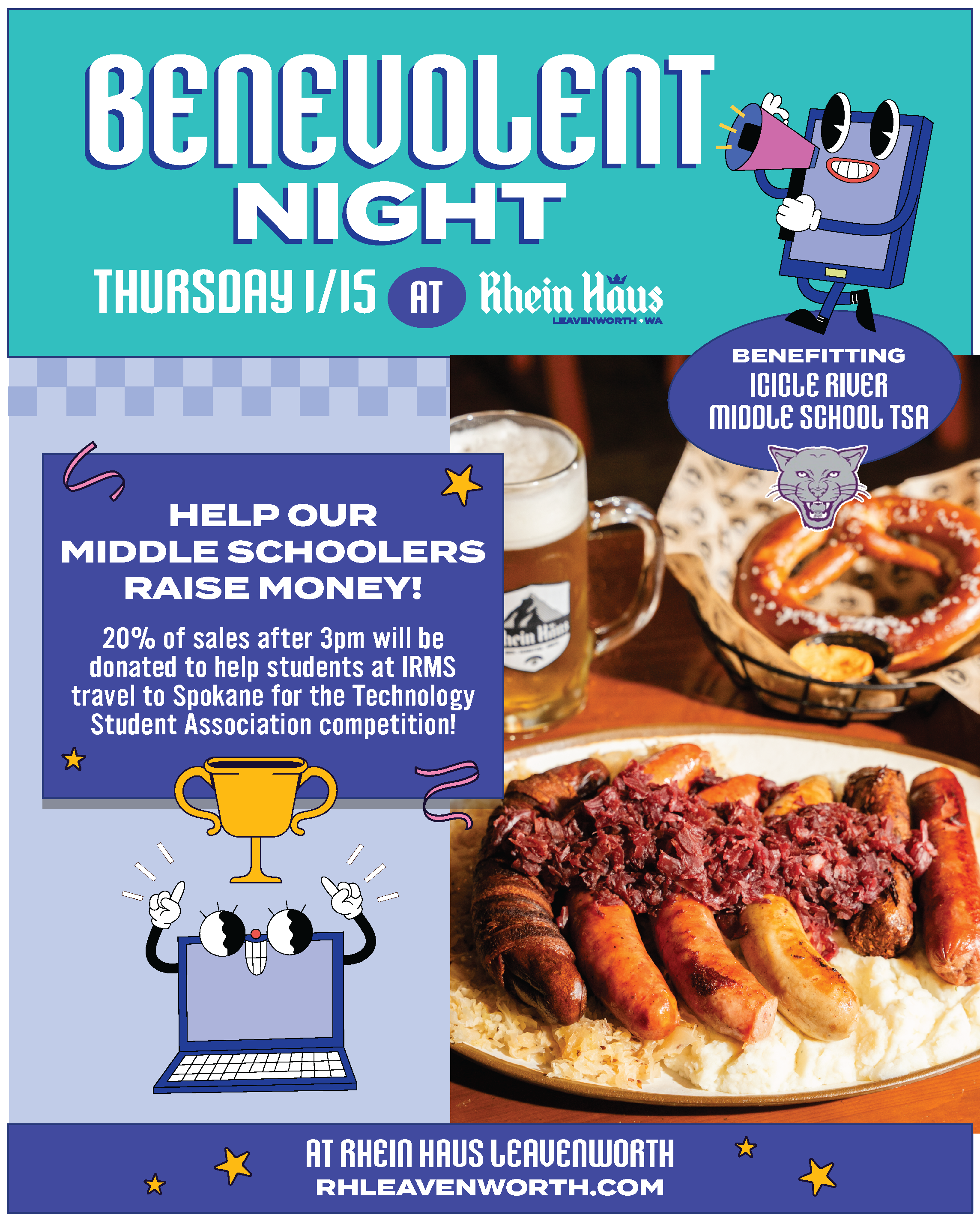 BENEVOLENT NIGHT BENEFITING ICICLE RIVER MIDDLE SCHOOL