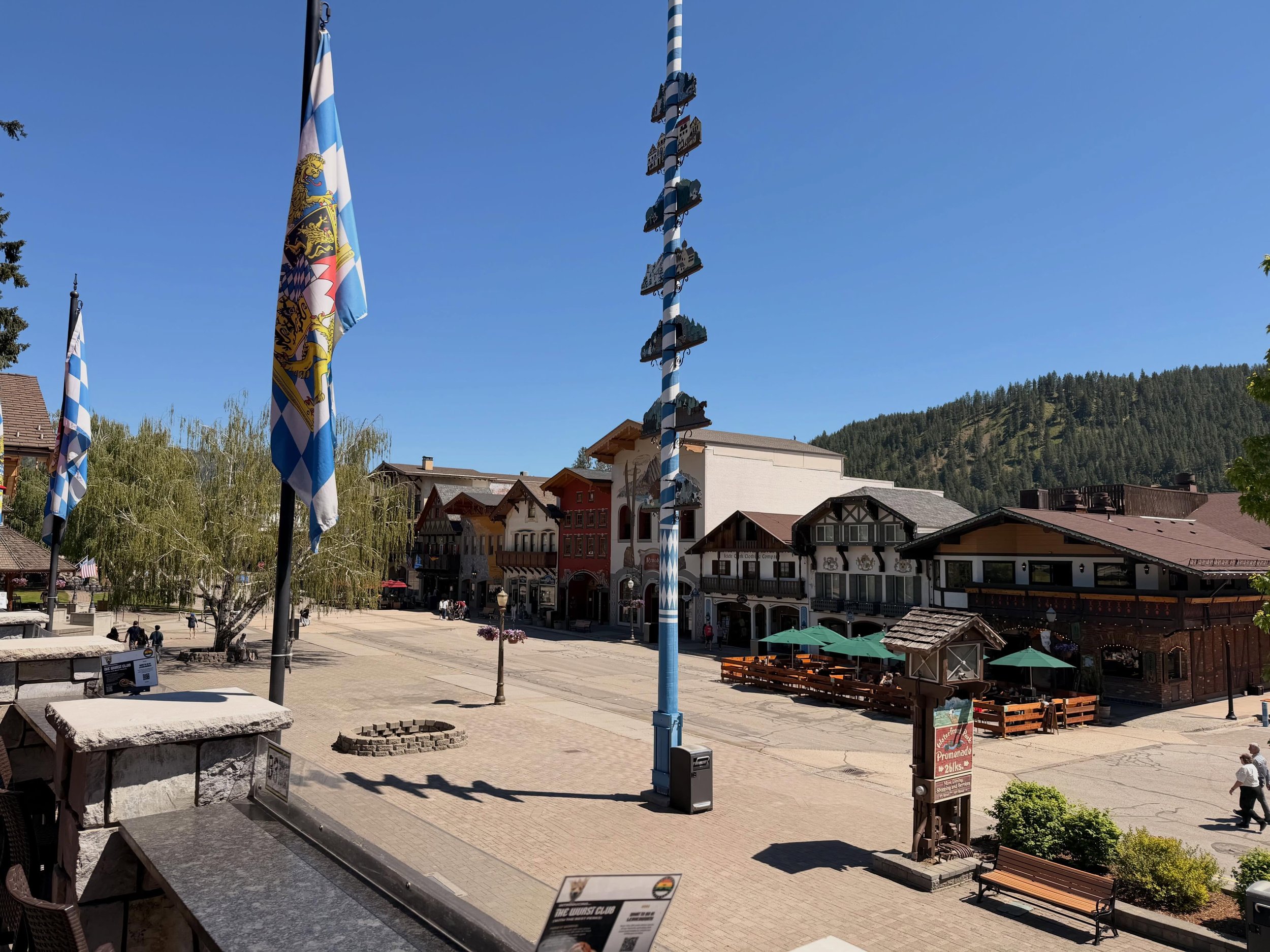 Gorgeous day here in Leavenworth! ☀️ 🍻 Come join us for Mai Fest this weekend!