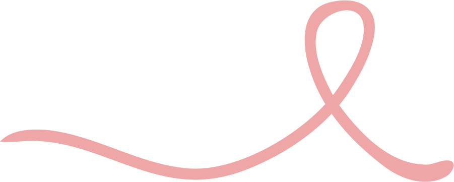 Pink ribbon symbolizing breast cancer awareness.