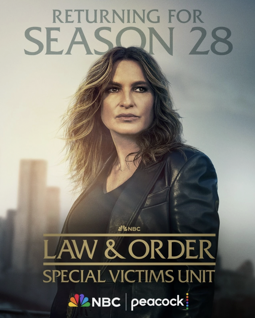 FULLY BOOKED ON LAW & ORDER SVU SEASON 28 UNTIL APRIL 2027. HAVE A GREAT YEAR!