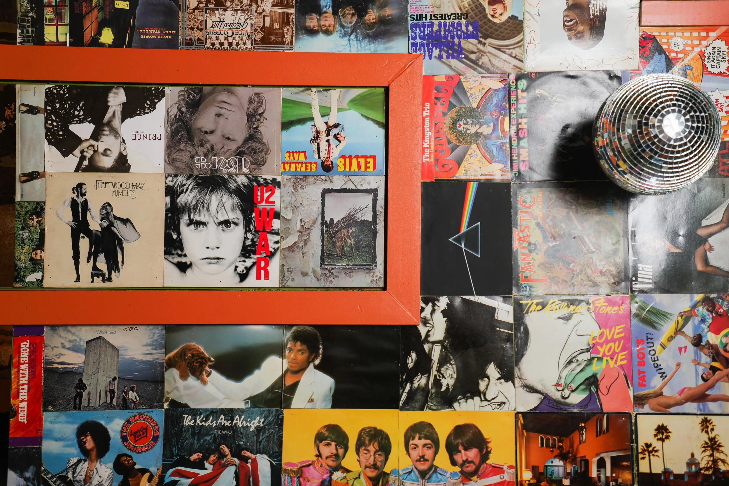 Handmade Record Ceiling