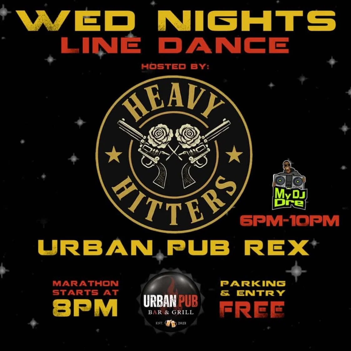 Wednesday Night Line Dance 🪭

Pull Up Every Wednesday at @urbanpubrex 
From 6:00 PM to 10:00 PM
6459 SR-42 S Rex, GA 30273

FREE ENTRY | FREE PARKING
DRINK SPECIALS | GREAT FOOD

#trailride #georgiatrailride #gatrailride #gatrailrides #saddleup #atl