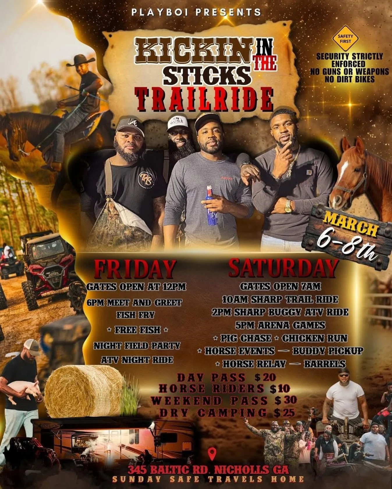 Kicking in the Sticks Trail Ride 🐎