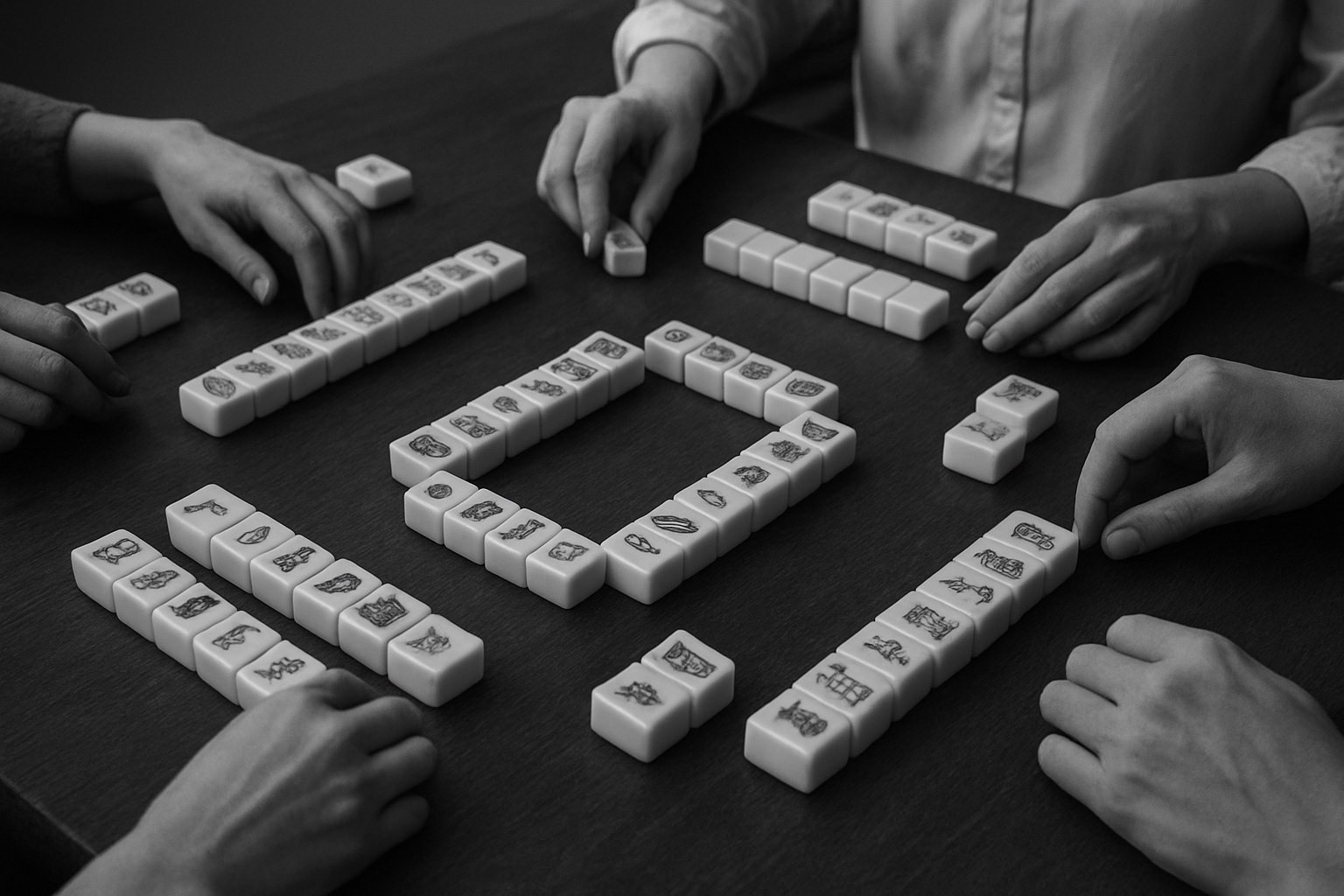 B & W people playing .png