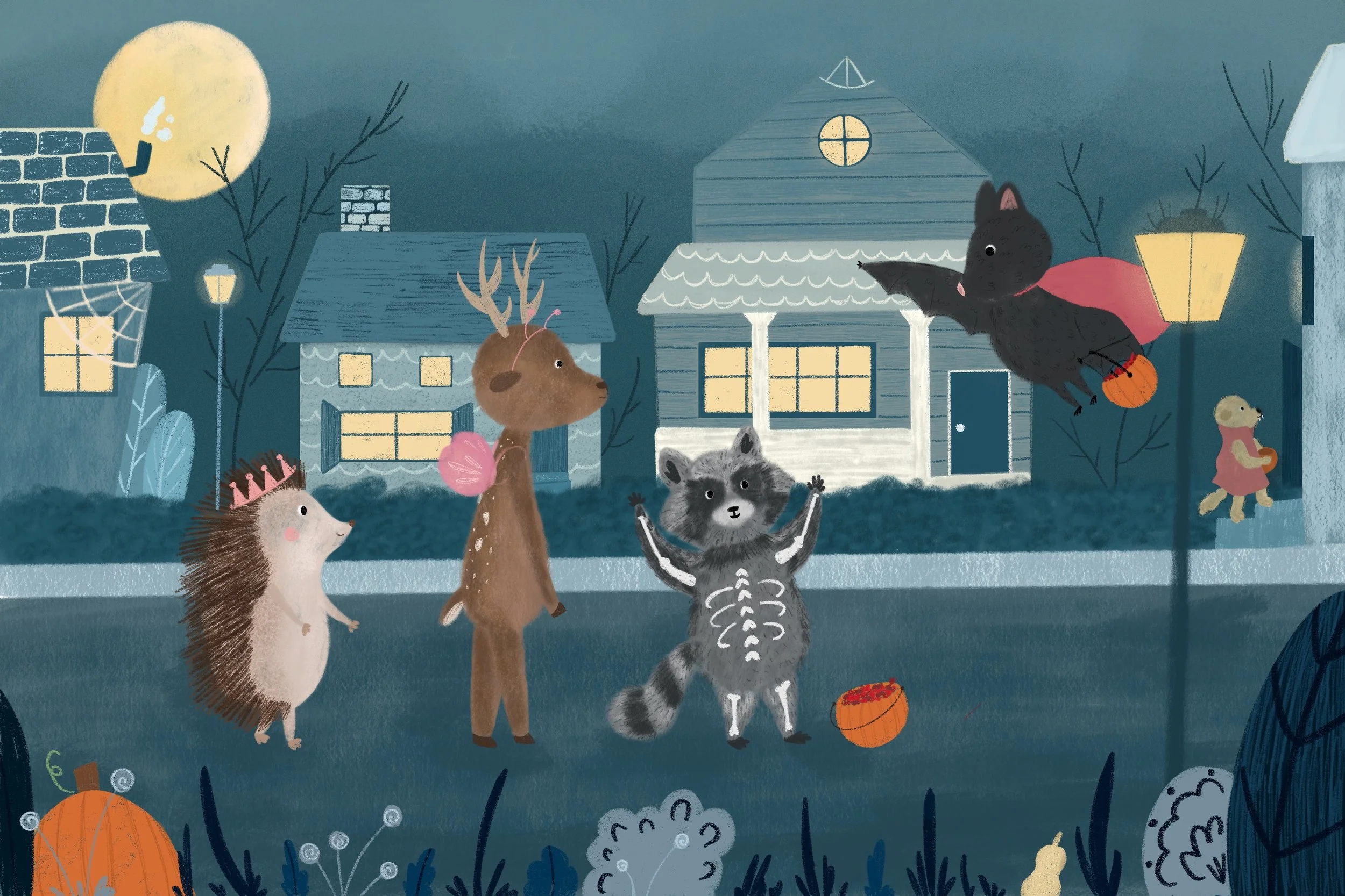 October calendar illustration, 2026, digital