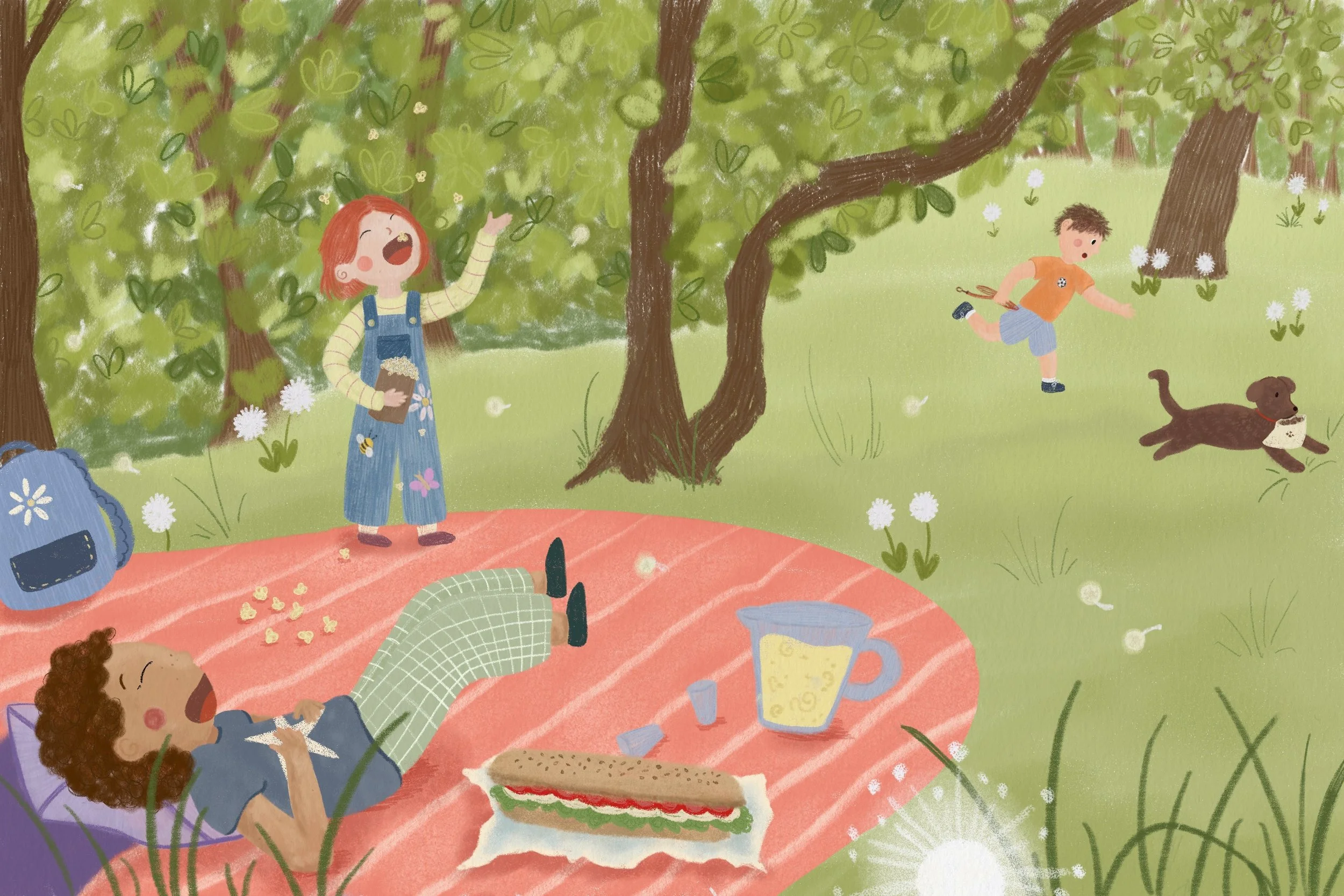 May calendar illustration, digital, 2026