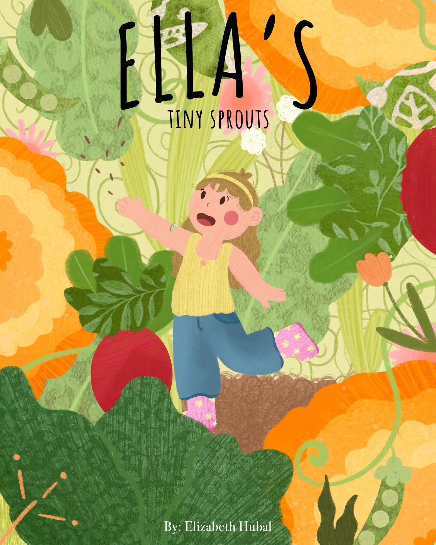 Ella&rsquo;s Tiny Sprouts is my thesis project from this past semester! These are my favorite illustrations from my children&rsquo;s book dummy🌱

- This story follows a little girl named Ella who loves visiting her grandparents garden. She loves it 