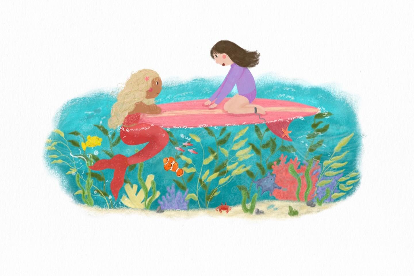 revision of a piece i posted earlier this month🐚

#childrensbookillustration #illustration #summer