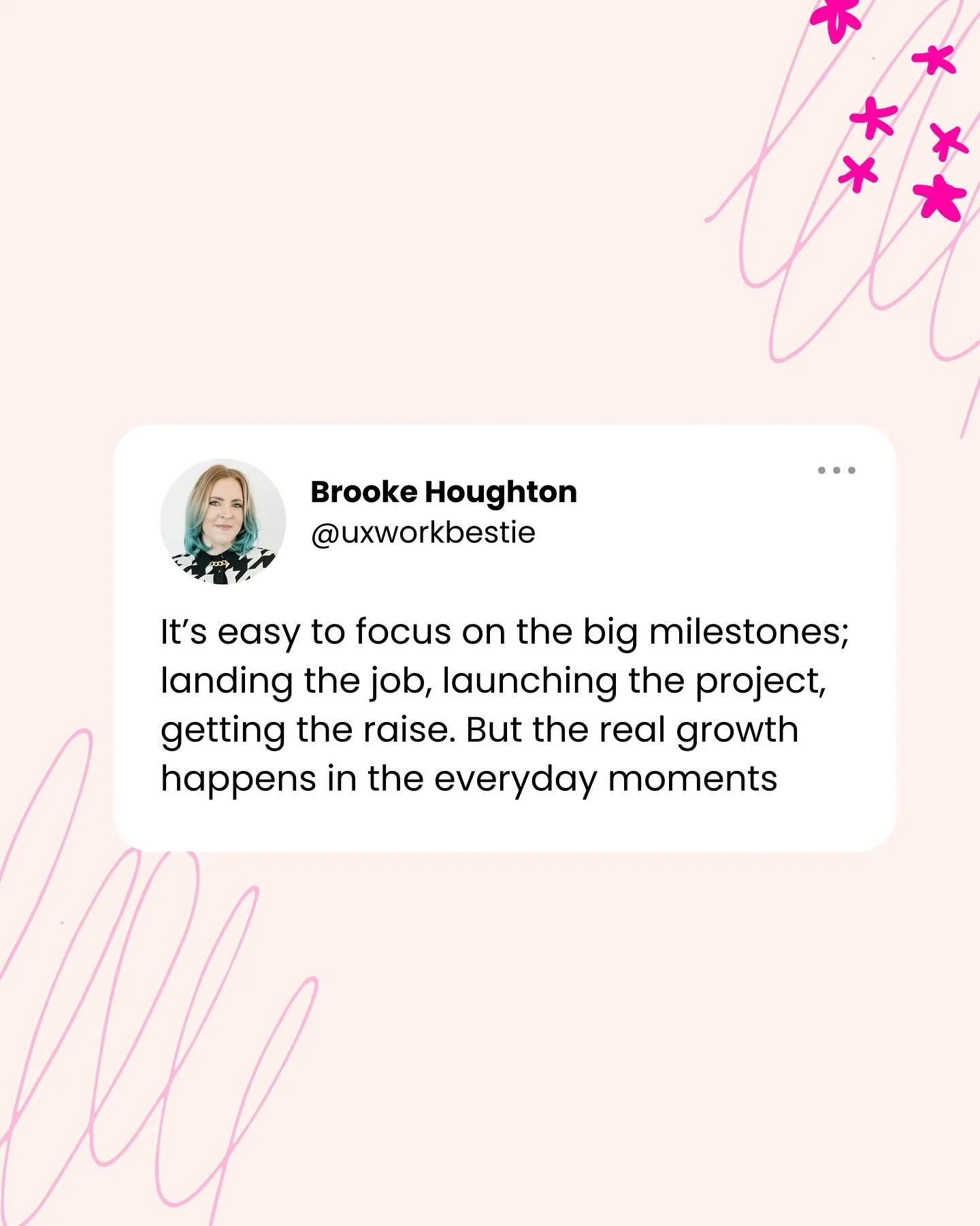 Okay, I may be re-reading Atomic Habits right now, but I still stand behind this.

It&rsquo;s easy to focus on the big milestones&mdash;landing the job, launching the project, getting the raise. But the real growth? It&rsquo;s in the everyday moments