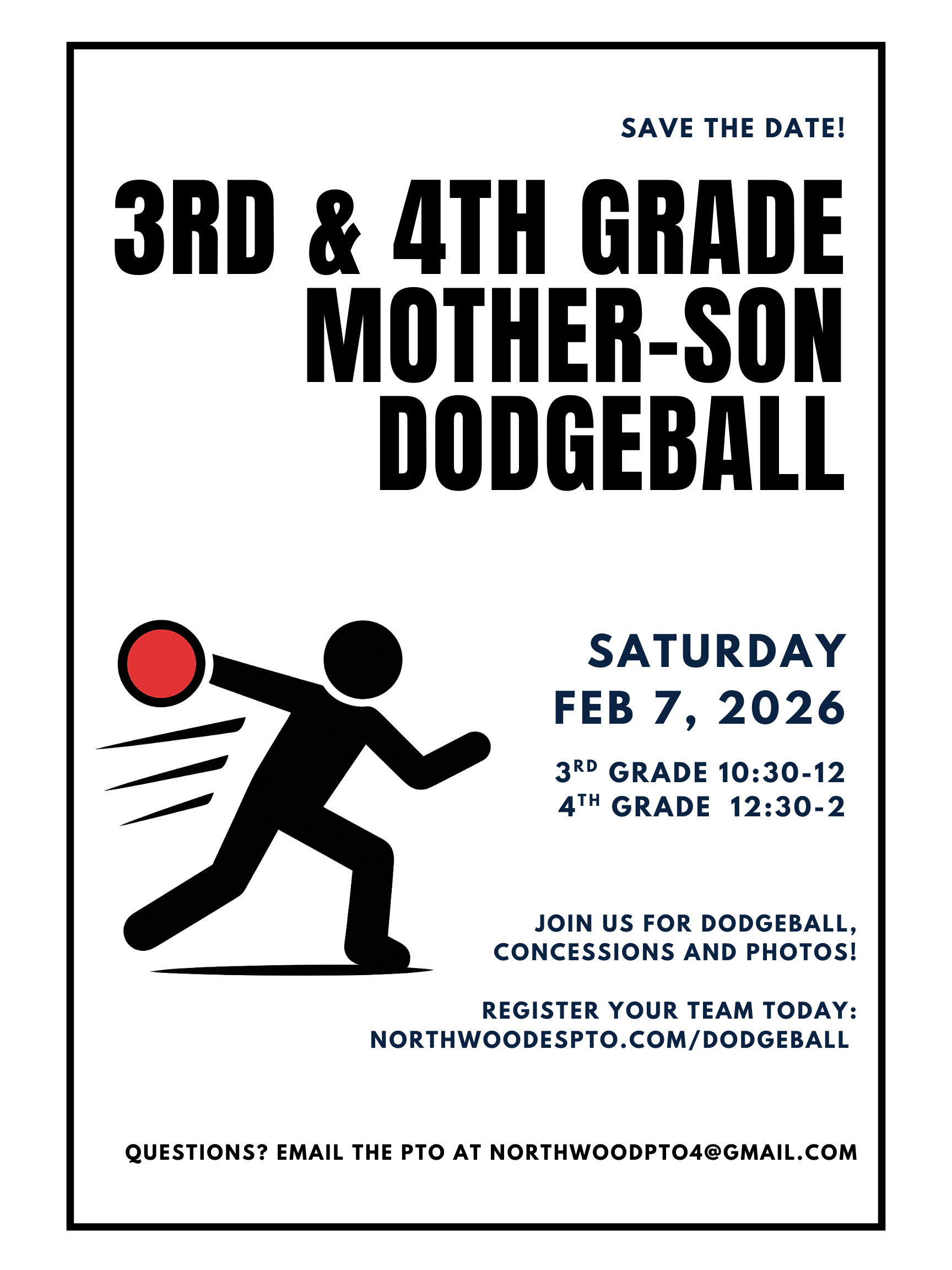 3rd & 4th Grade Mother-Son Dodgeball
