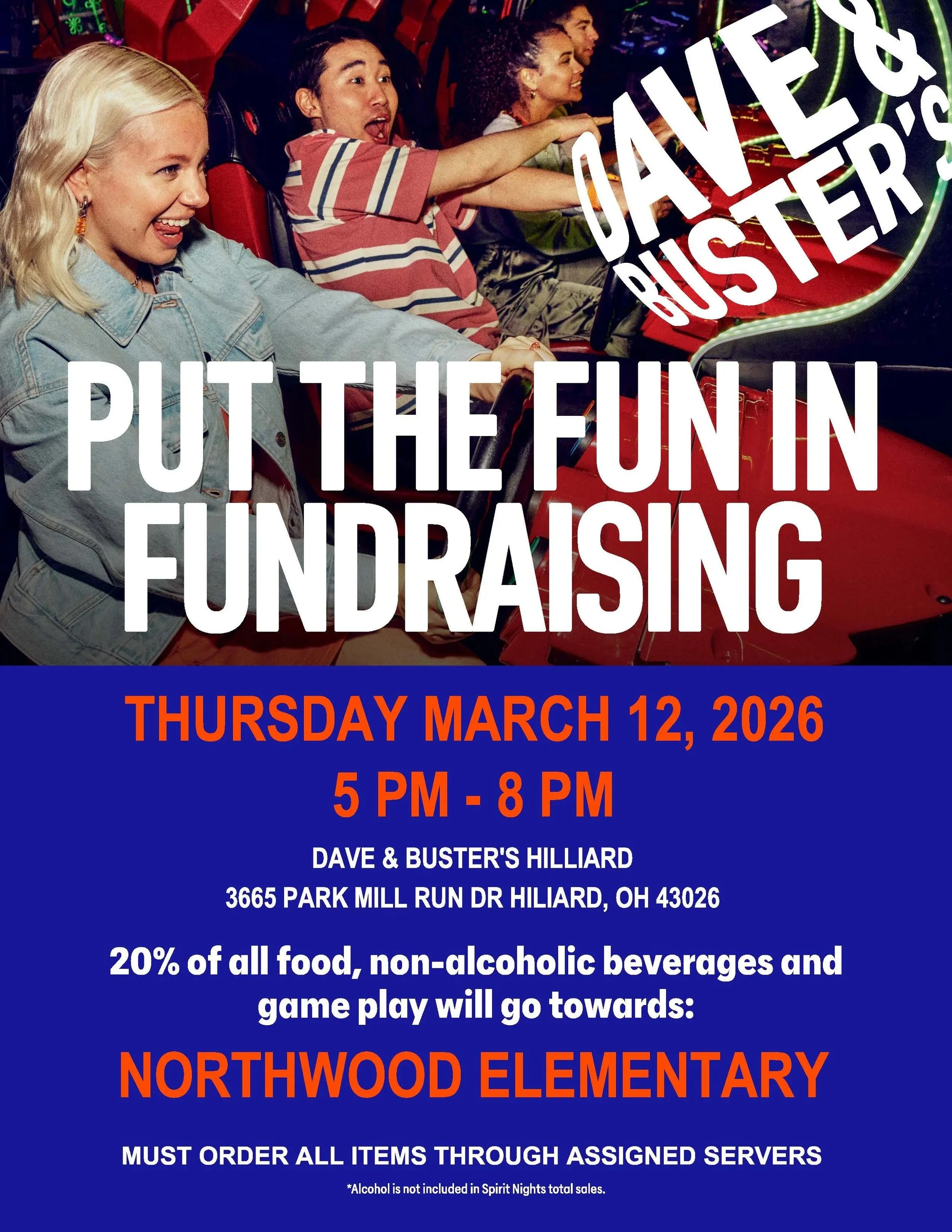 Northwood Spirit Night @ Dave & Busters