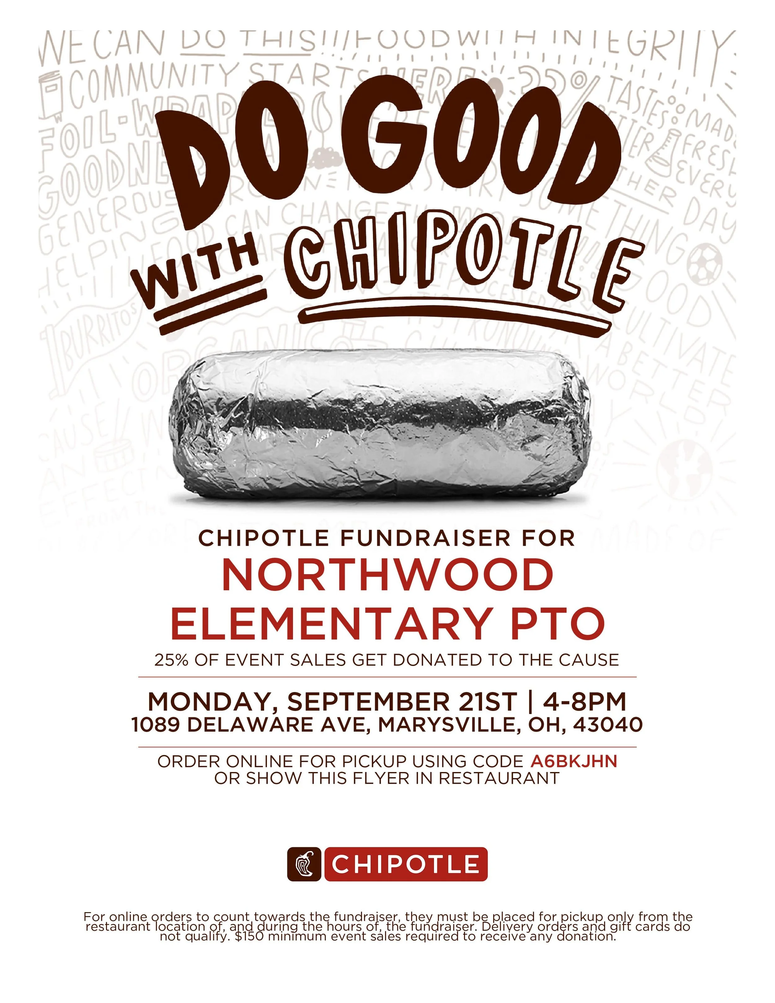 Dine to Donate - Chipotle!