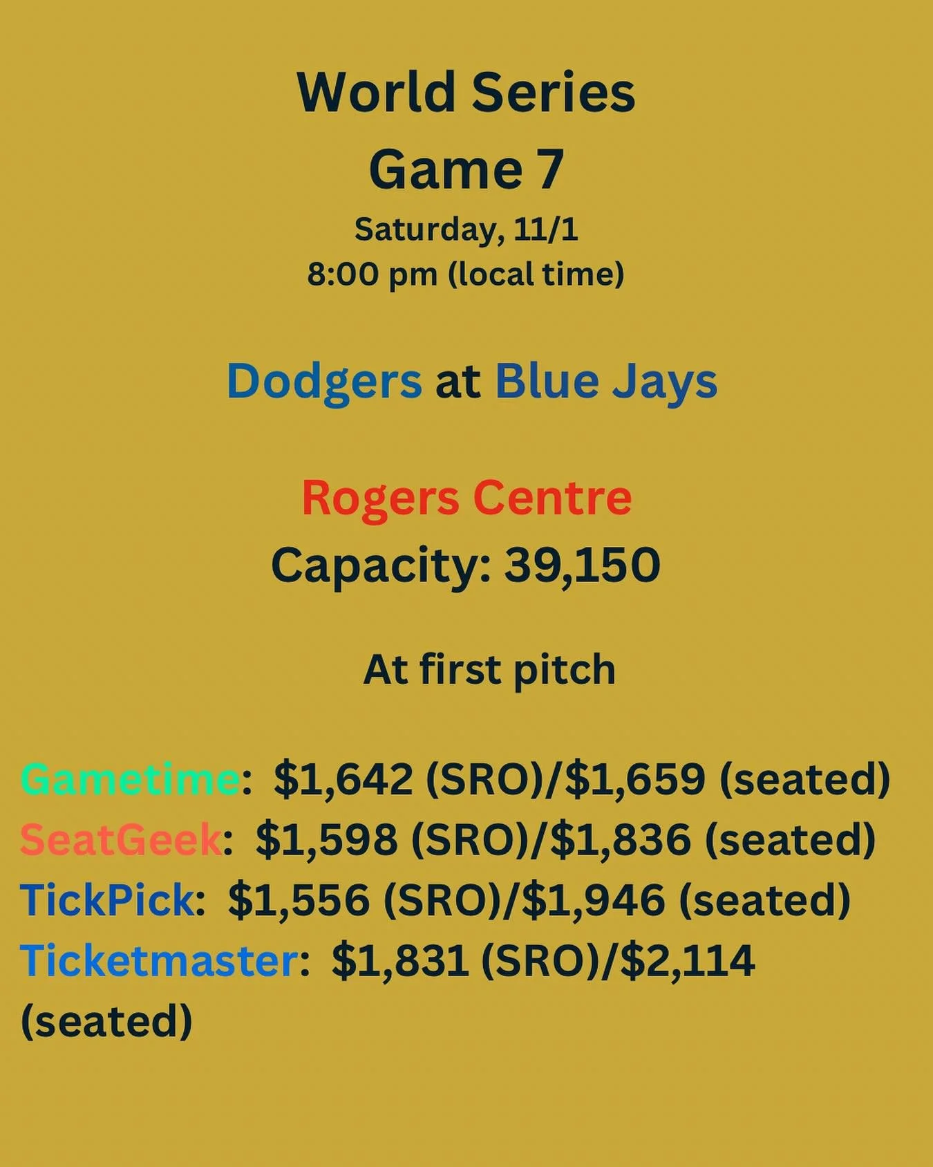No deal at first pitch #game7 #worldseries