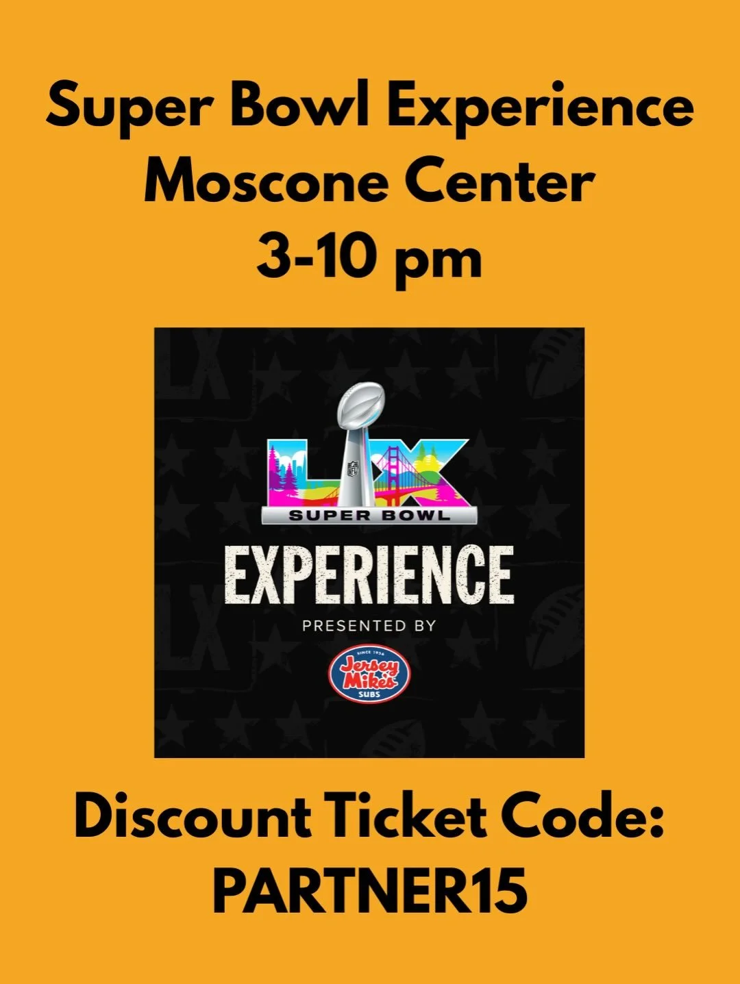 Today&rsquo;s NFL player appearances at the Super Bowl Experience feature some big Niners players #SBExperience