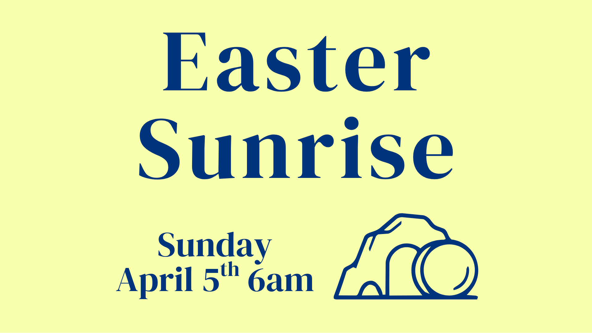 Easter Sunrise Service
