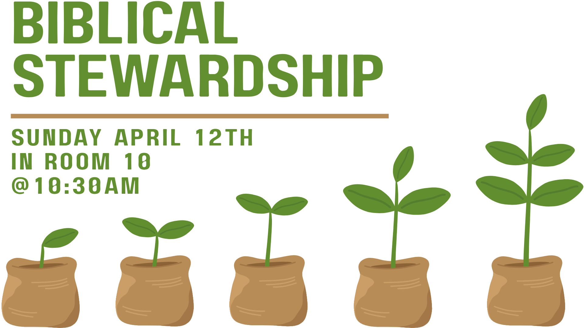 Biblical Stewardship Class