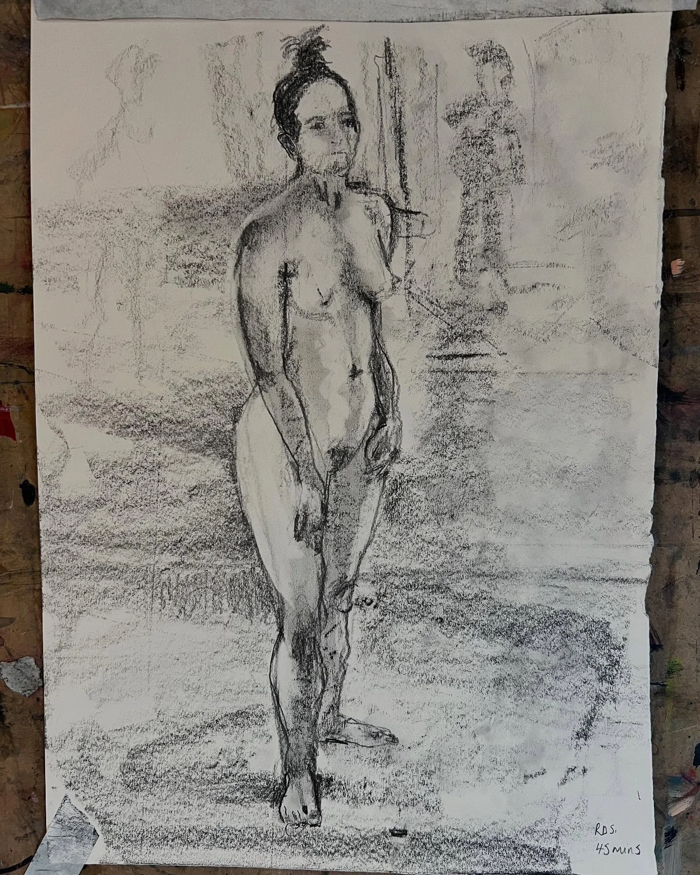 A wee day of life drawing to kickstart my week at Royql Drawing School. 
Off &ldquo;out and about&rdquo; tomorrow so keep your 🤞 for me it stays dry!