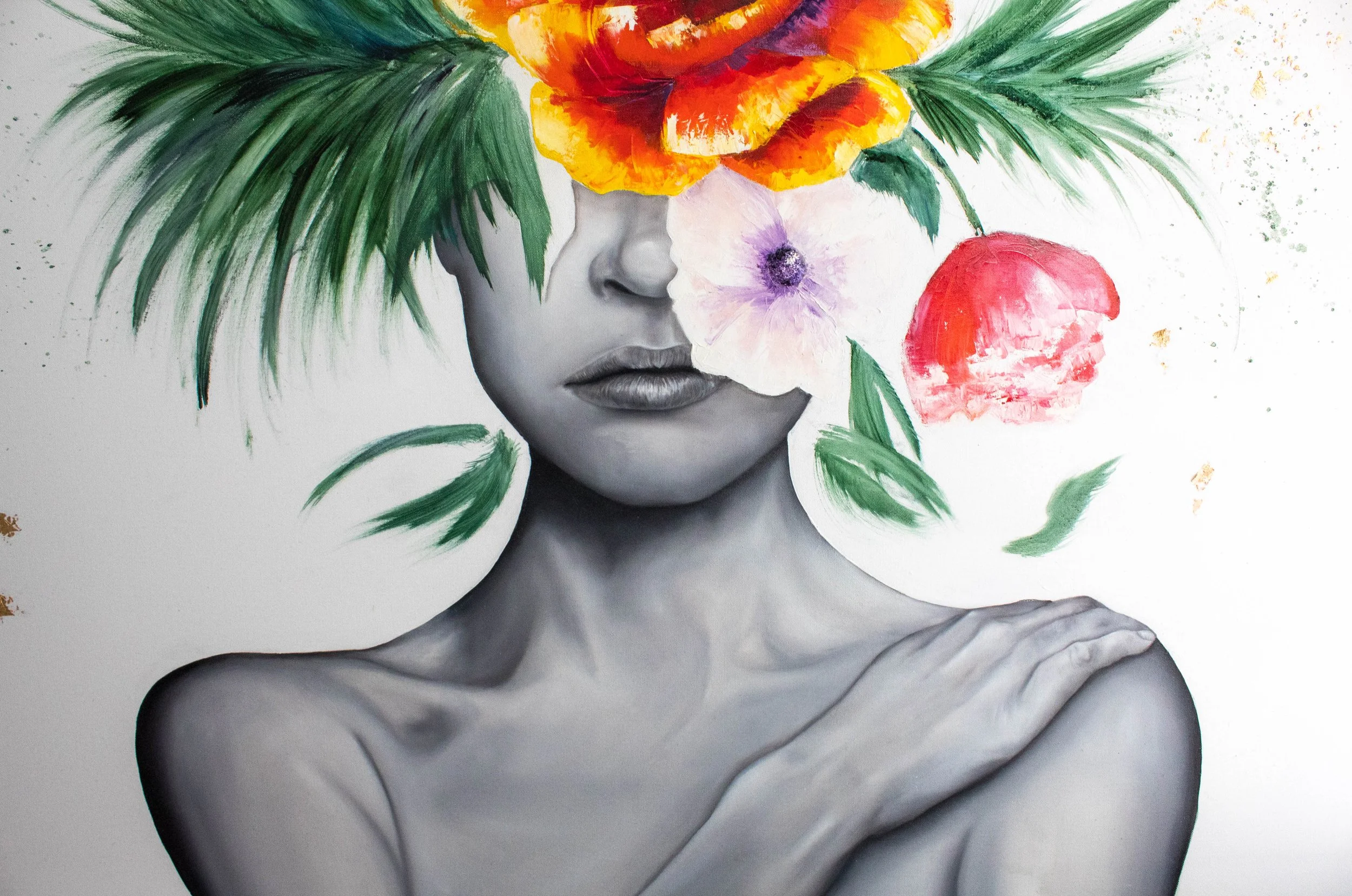 Where the Wild Petals Grow - 1.20m x 1.50m