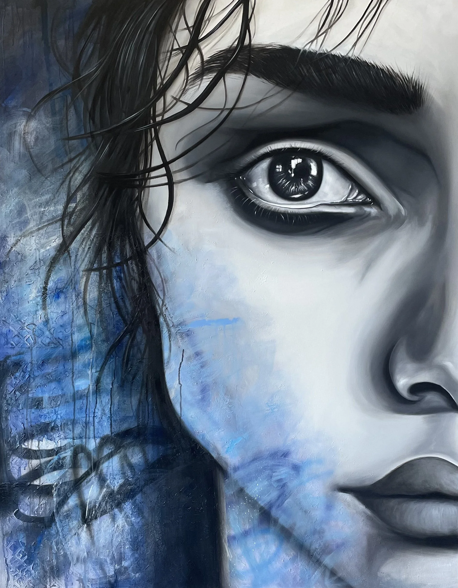 Beneath the Blue - 1.20m x1.50m