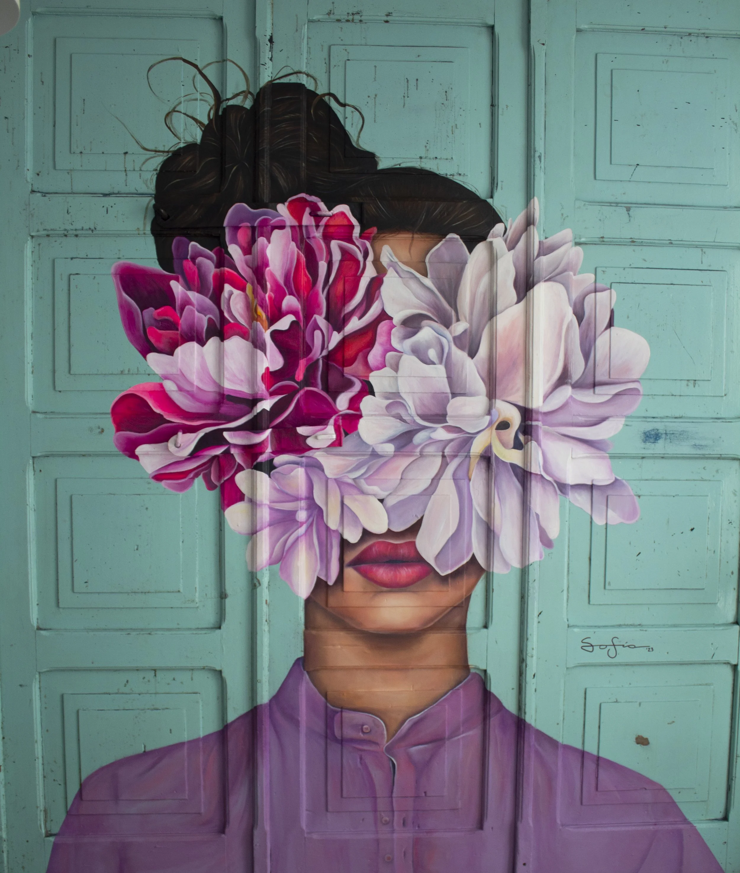 What’s Hidden, Blooms - 2.40m x 2.13m