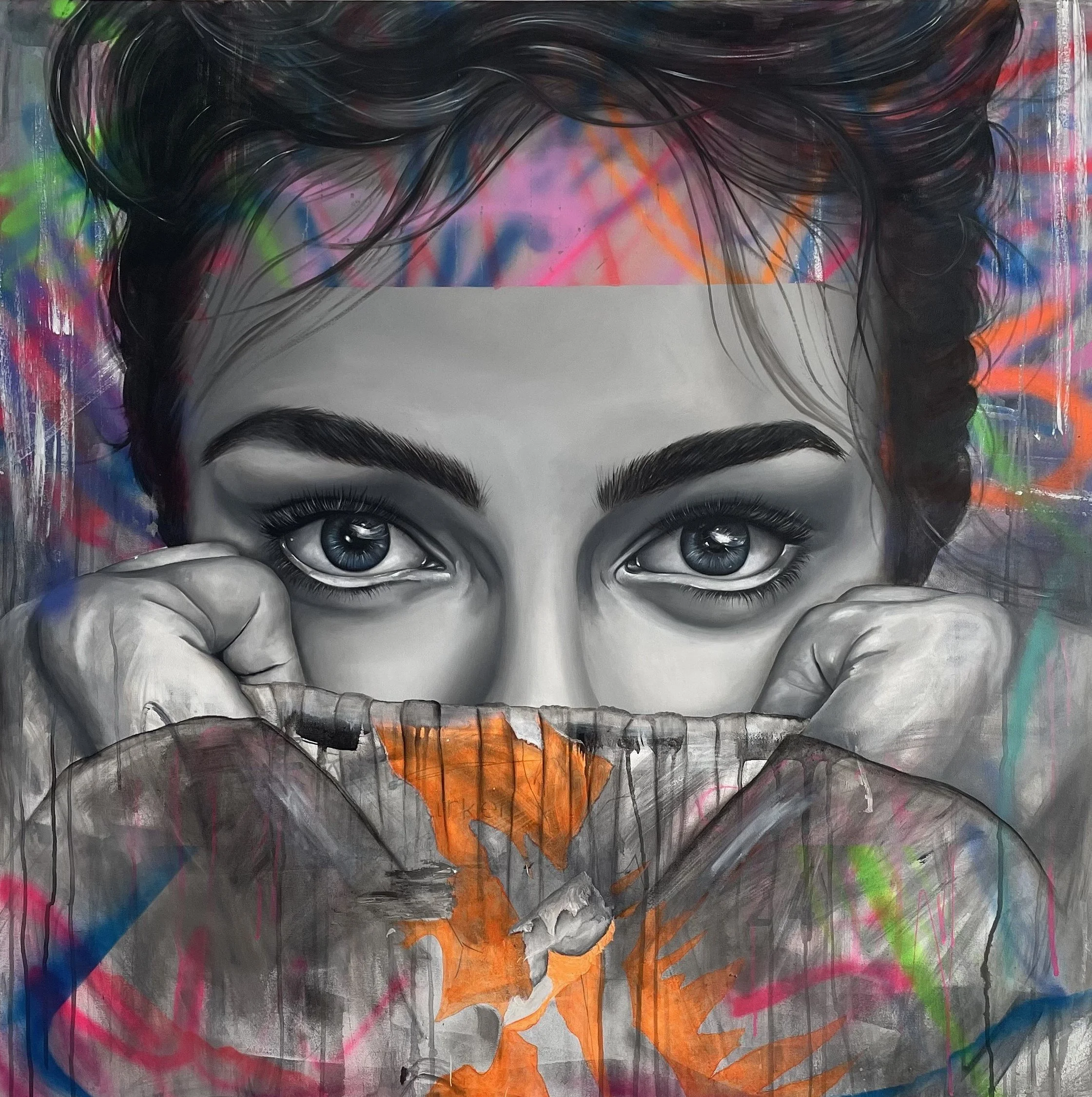 I Saw You First - 1.20m x 1.20