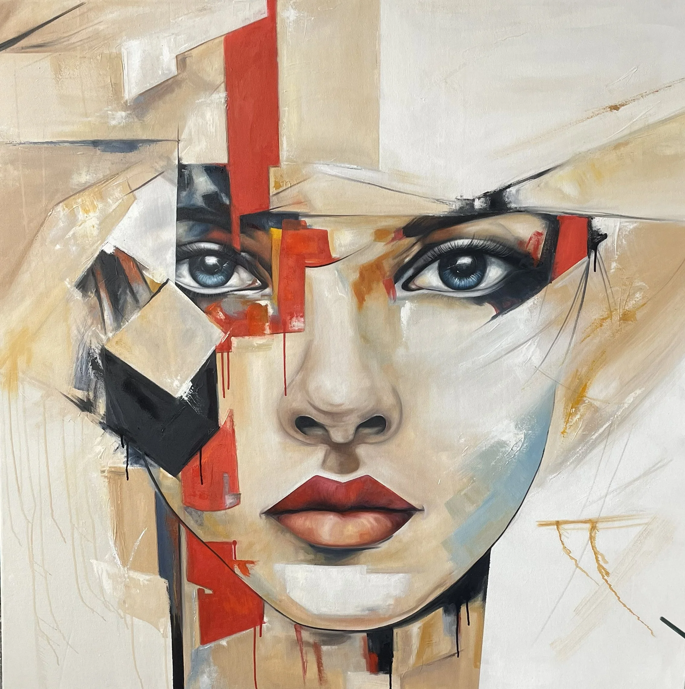 Fractured Stillness - 1.50m x 1.50m