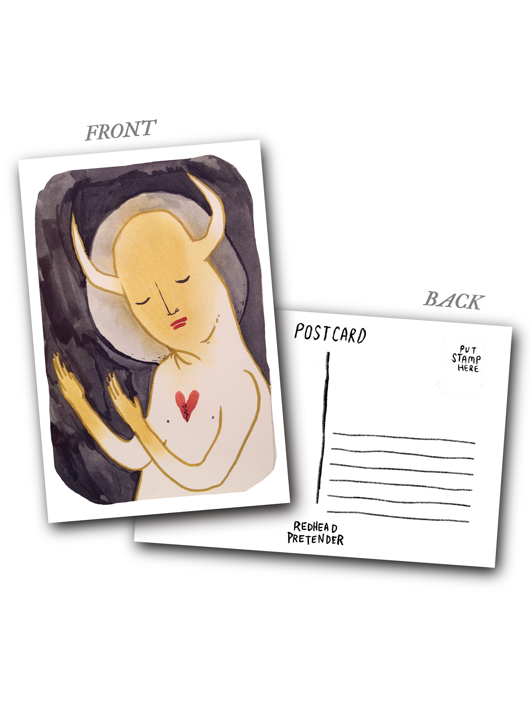 Horned Love Guy ✶ Postcard