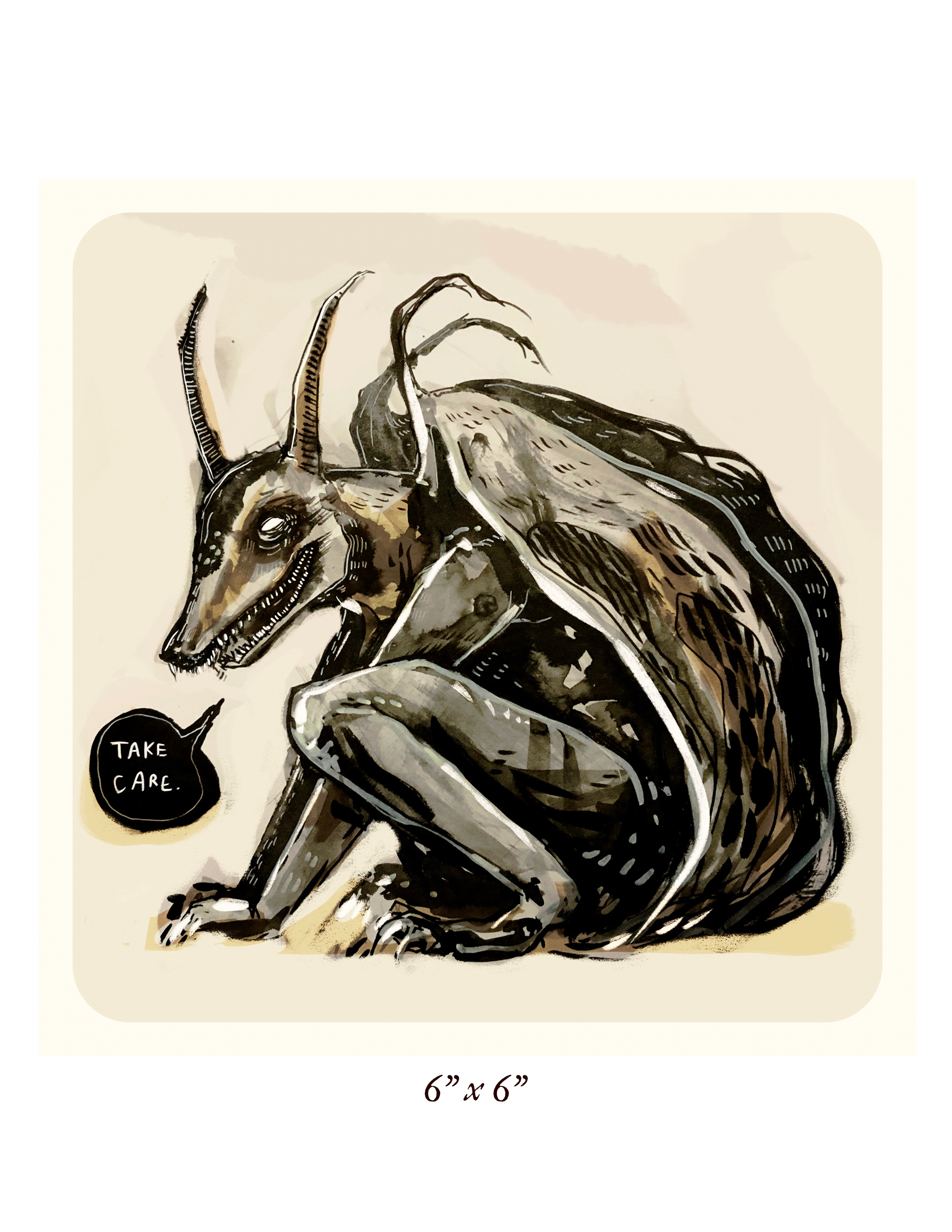 Gargoyle ✶ Mini Print