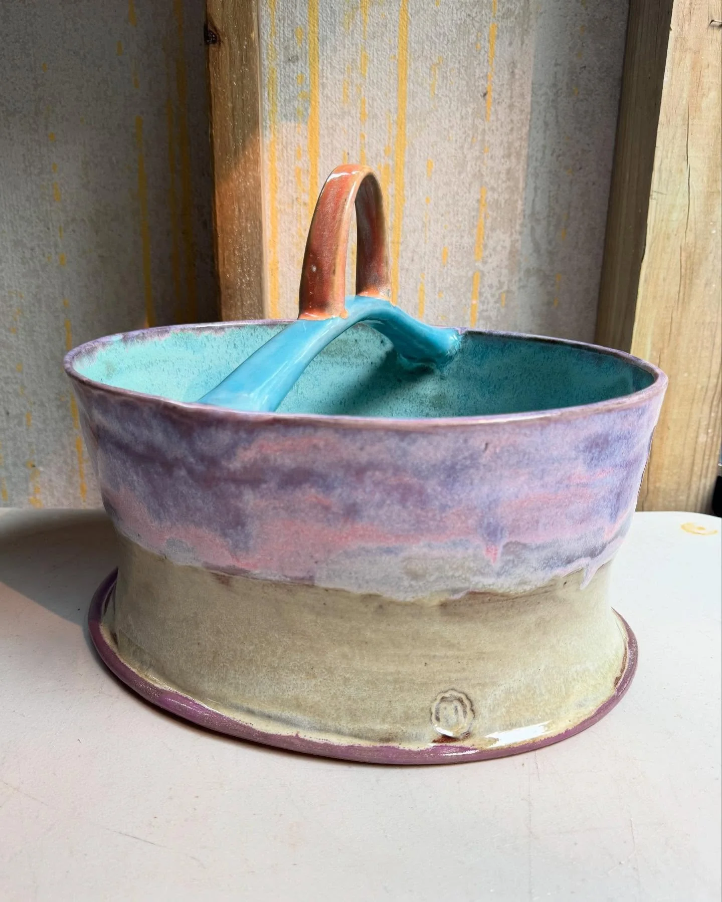 Bridge Basket 10 x 13 x 10.5  #pottery #ceramics