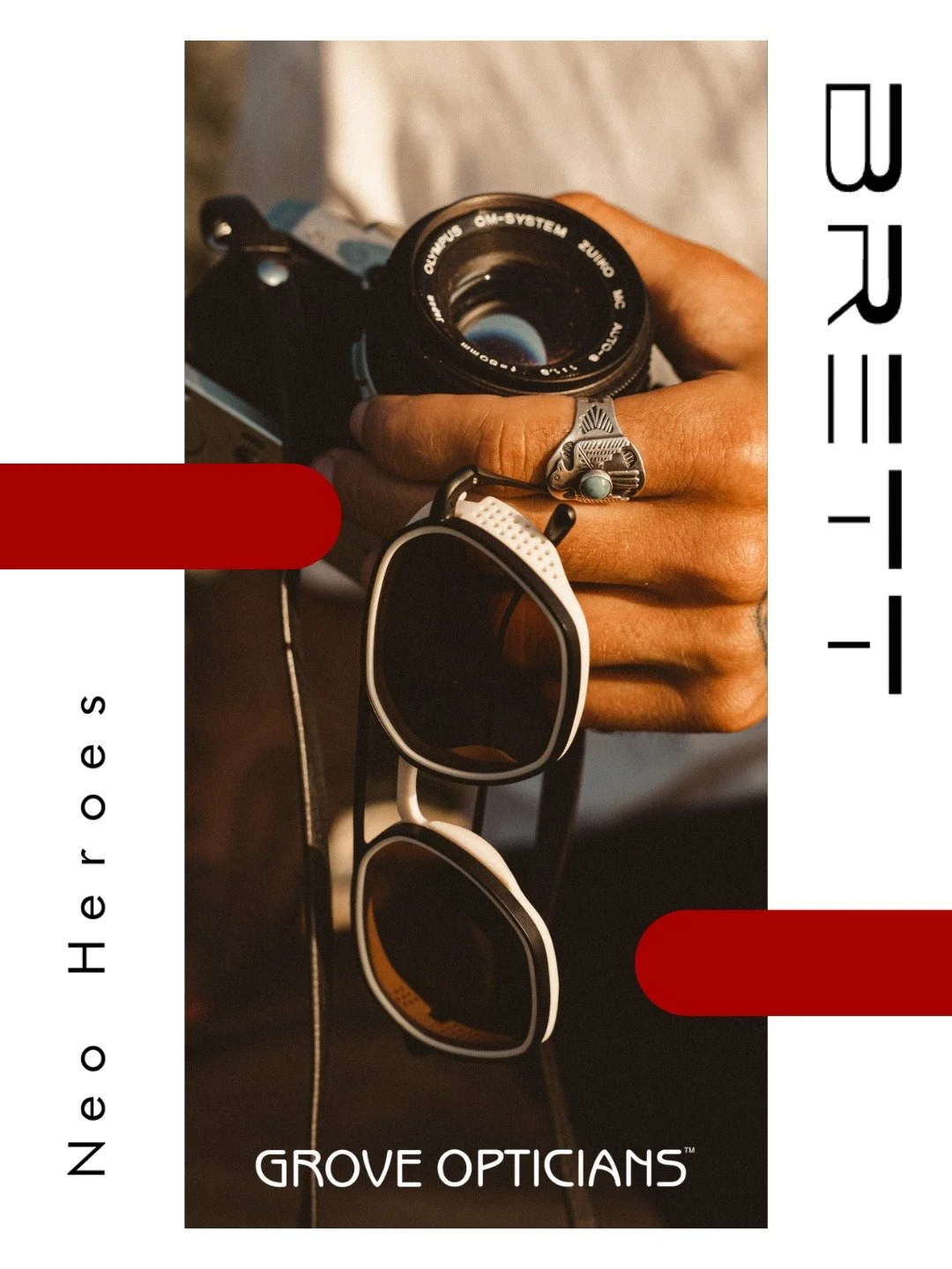 The encounter between the BRETT eyewear brand and the Wheels &amp; Waves festival gave birth to an exclusive model that carries their common values. Its contrasting lines, formed by the matte cap and patinated steel, create an inimitable style.

Its 