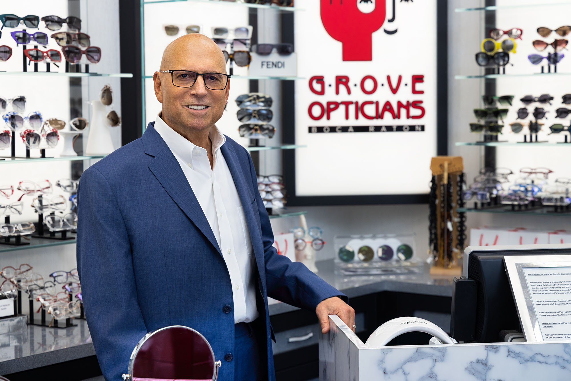 Robert Sarasohn, Founder and Optician at Grove Opticians