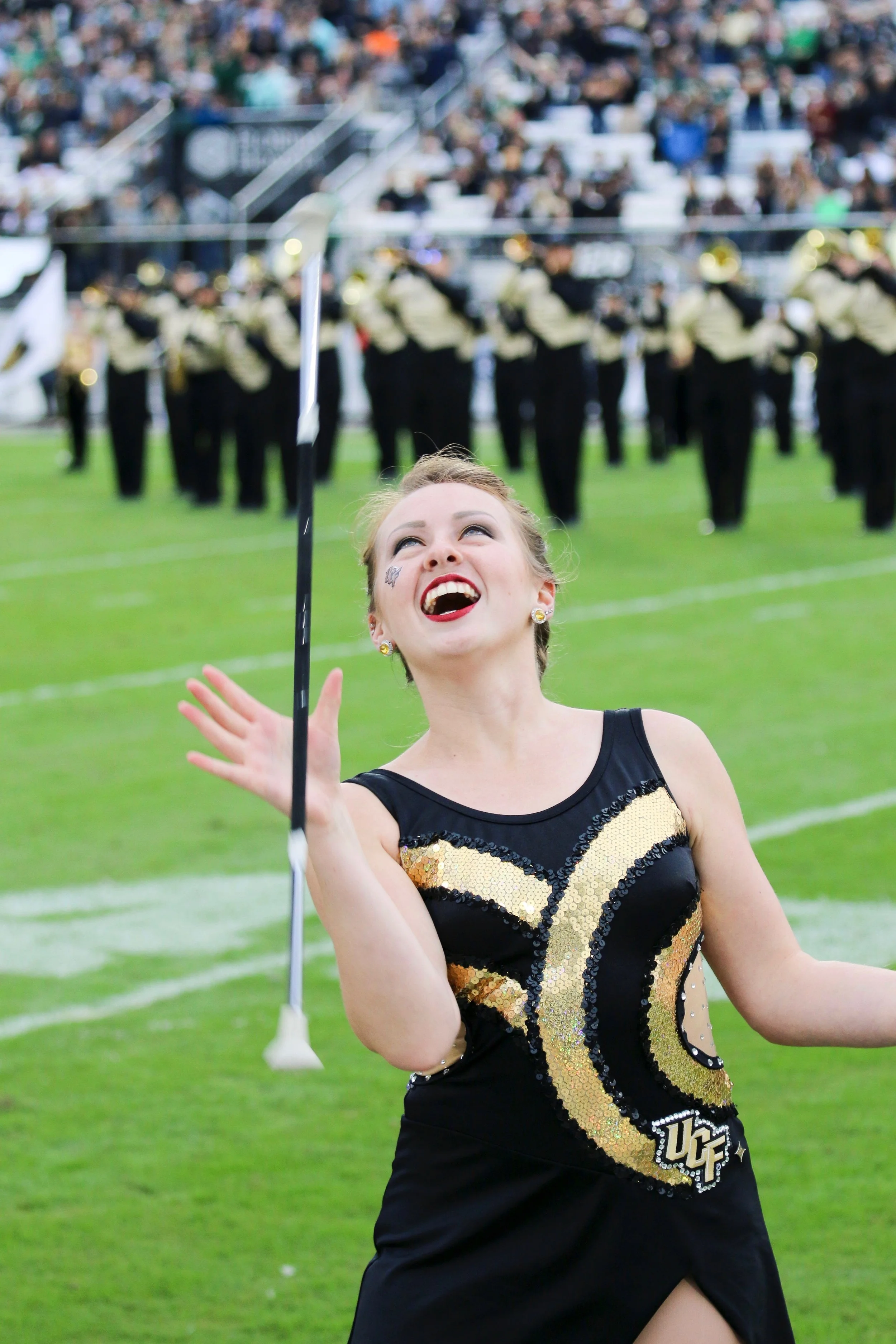 Claire as captain of the UCF Majorettes