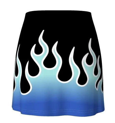 FLARE Flame Mini Skirt Back.jpeg