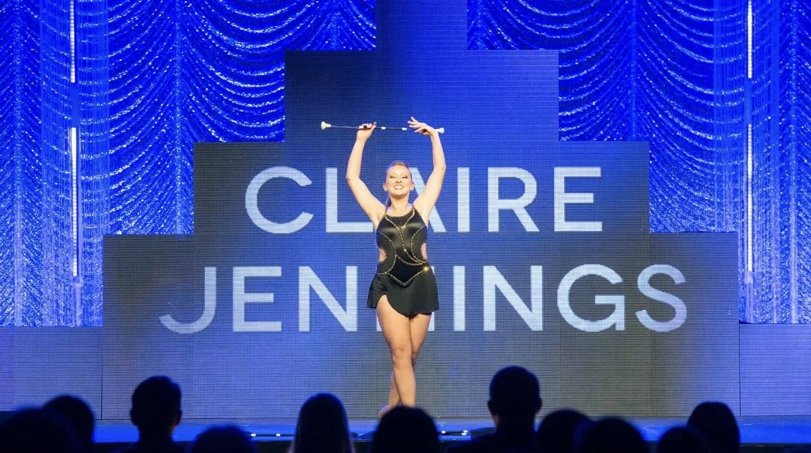 Claire performing at the Miss UCF Competition in 2018
