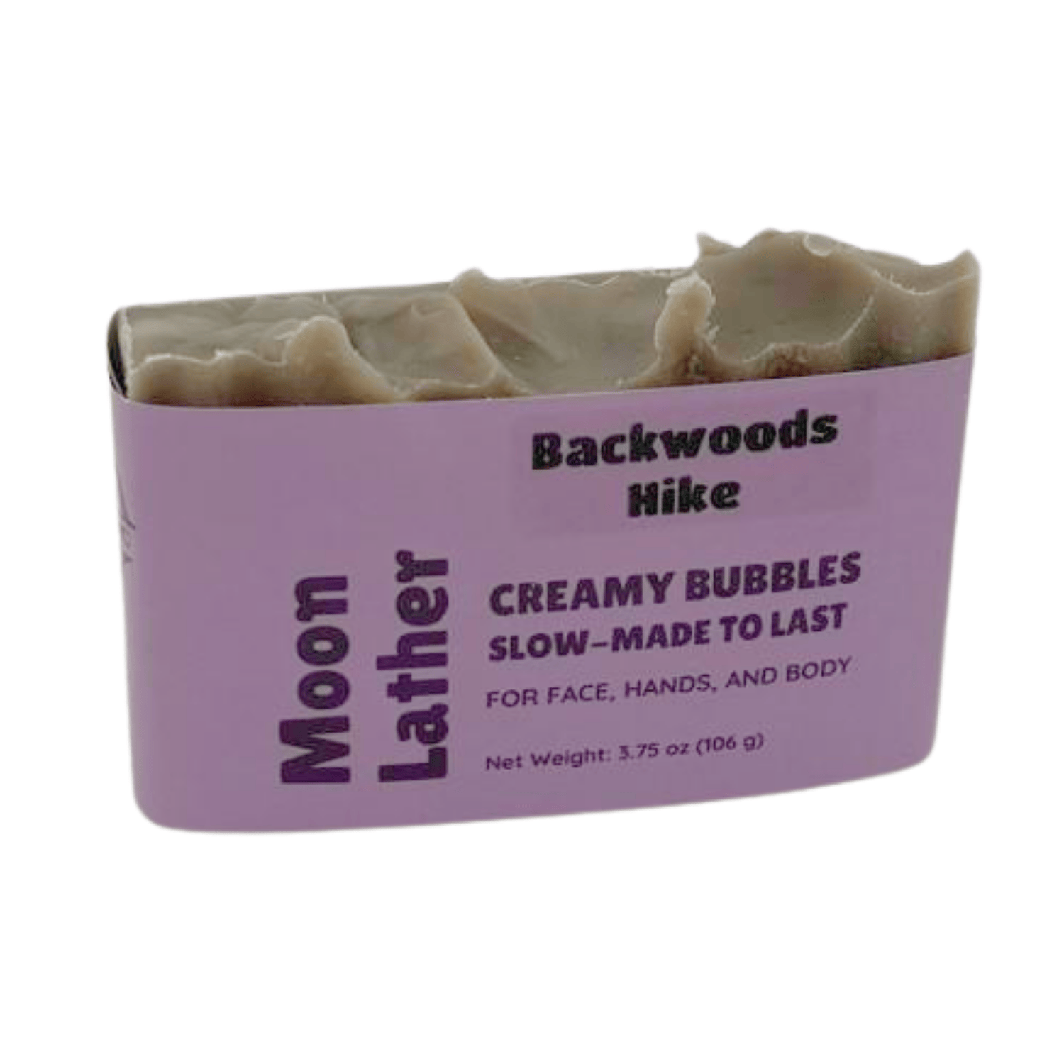 Moon Lather Backwoods Hike - This farm-inspired bar combines natural pumice for light exfoliation with mango butter for a long-lasting moisturizing soap.