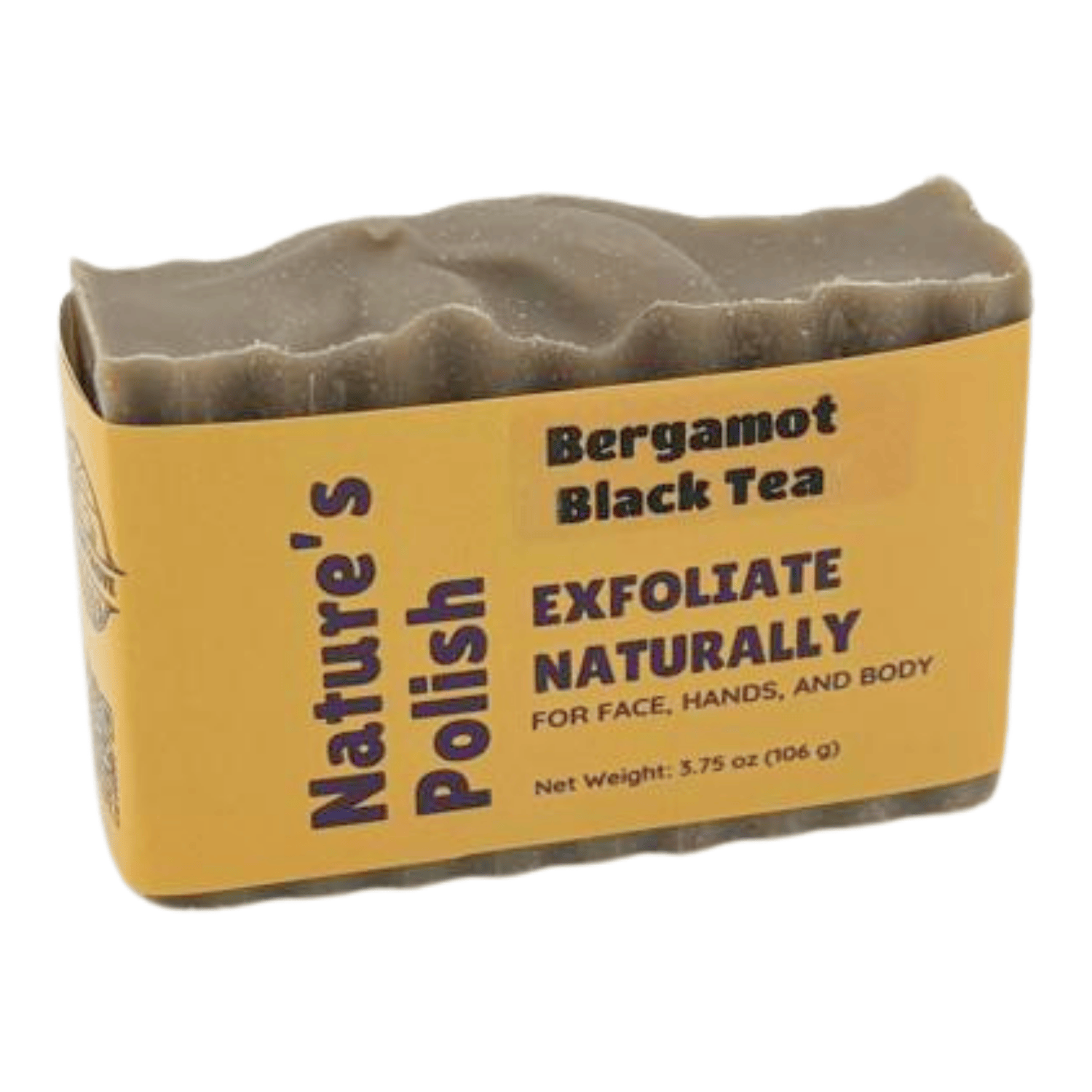Bergamot Black Tea - This farm-inspired bar combines natural pumice for gentle exfoliation with avocado oil, beeswax, and honey to nourish and soften skin