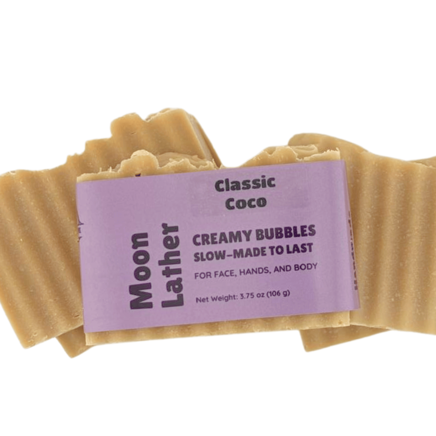 Classic Coco - This farm-inspired bar combines natural pumice for light exfoliation with mango butter for a long-lasting moisturizing soap_stack from above