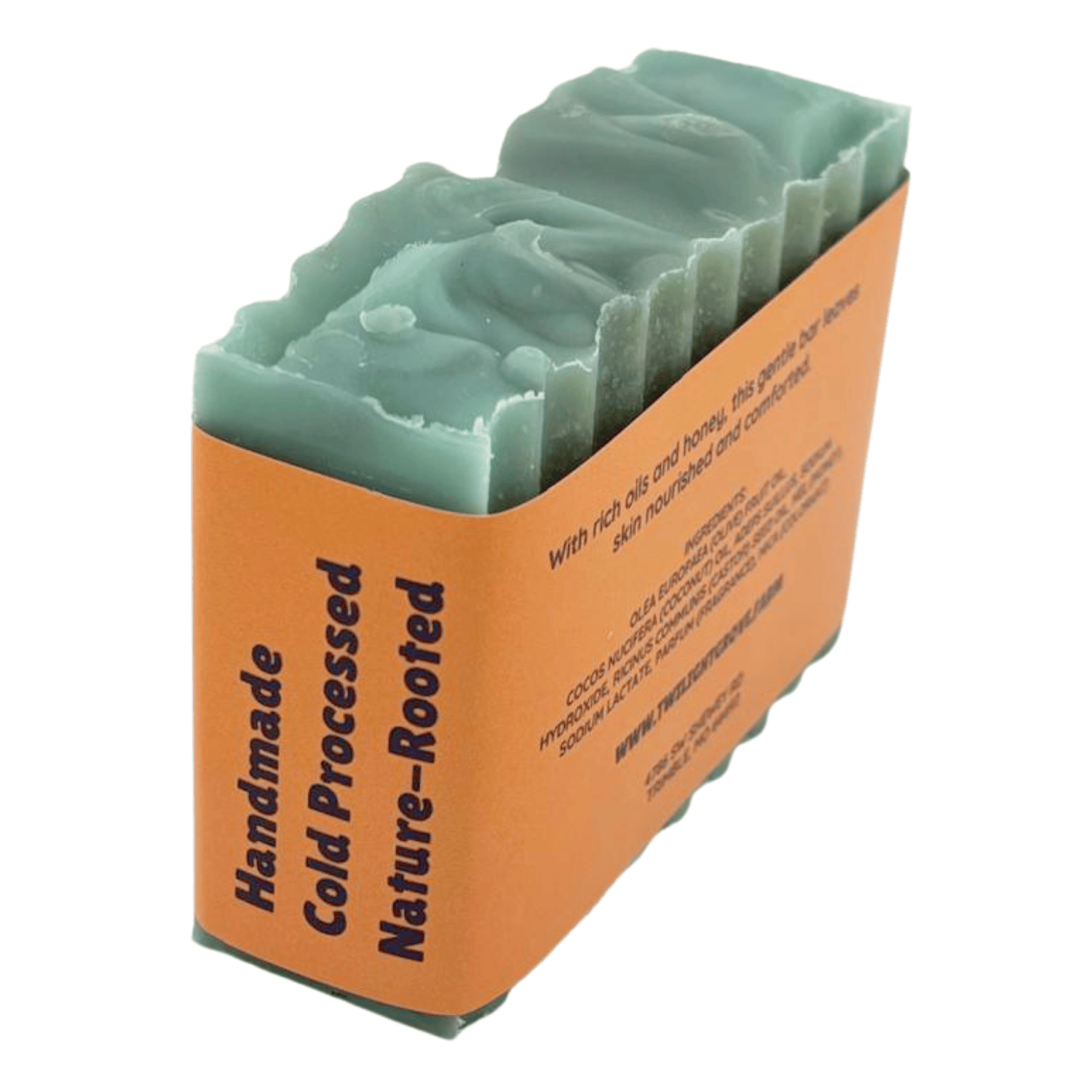 Galactic Skies - This farm-inspired bar combines natural pumice for gentle exfoliation with avocado oil, beeswax, and honey to nourish and soften skin_side text