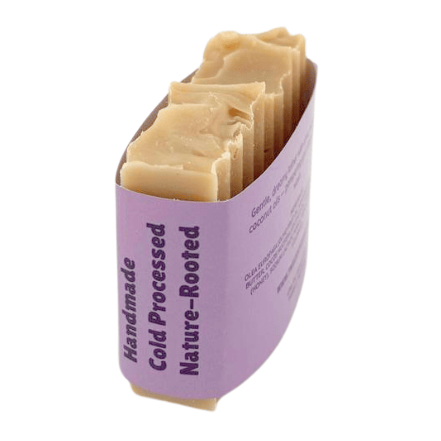 Oatmeal Milk & Honey - This farm-inspired bar combines natural pumice for light exfoliation with mango butter for a long-lasting moisturizing soap_side text