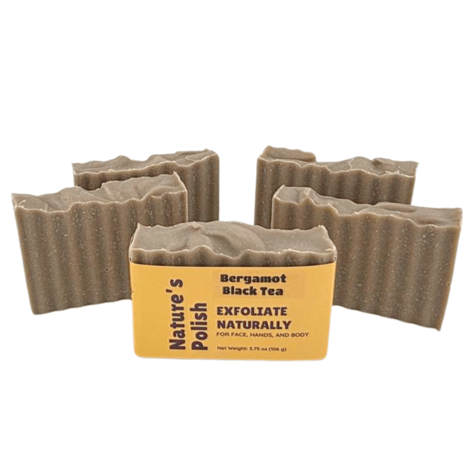 Bergamot Black Tea - This farm-inspired bar combines natural pumice for gentle exfoliation with avocado oil, beeswax, and honey to nourish and soften skin_standing bars