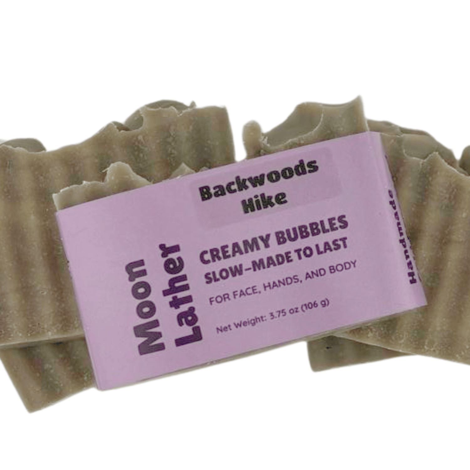 Backwoods Hike - This farm-inspired bar combines natural pumice for light exfoliation with mango butter for a long-lasting moisturizing soap_stacked_top view