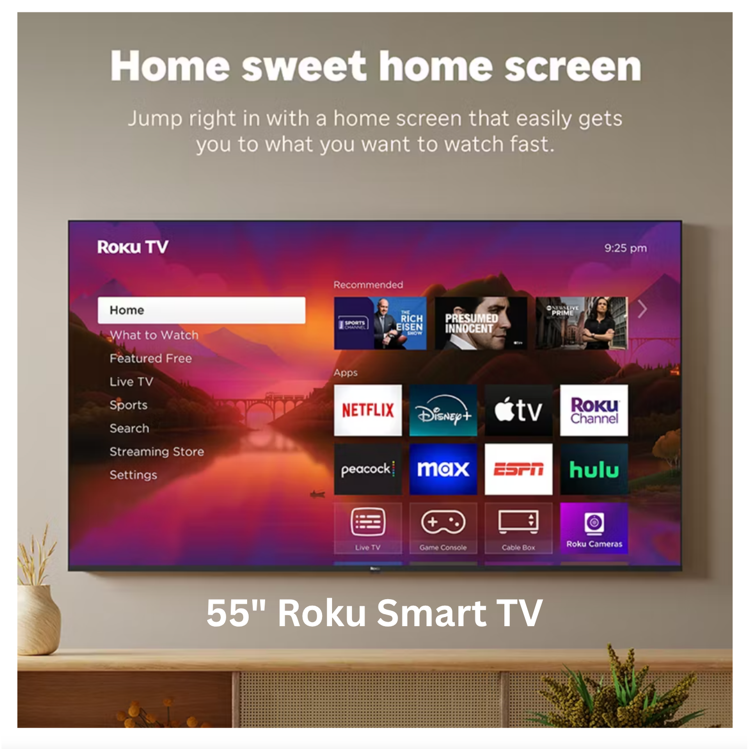 roku 55 inch smart tv