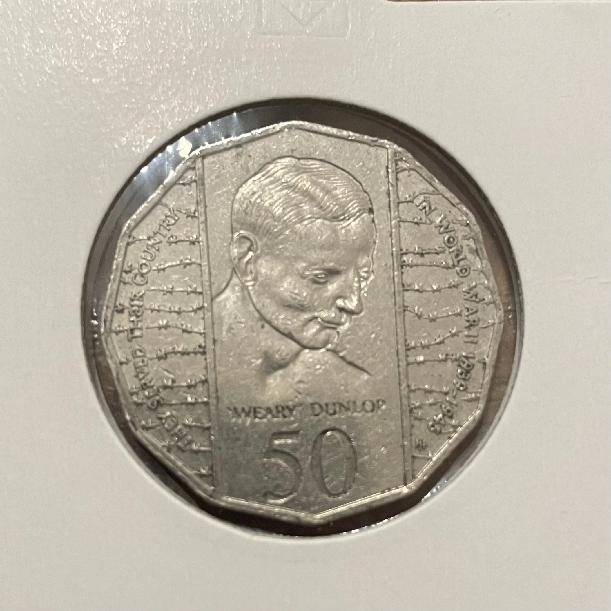 1995 50c Weary Dunlop