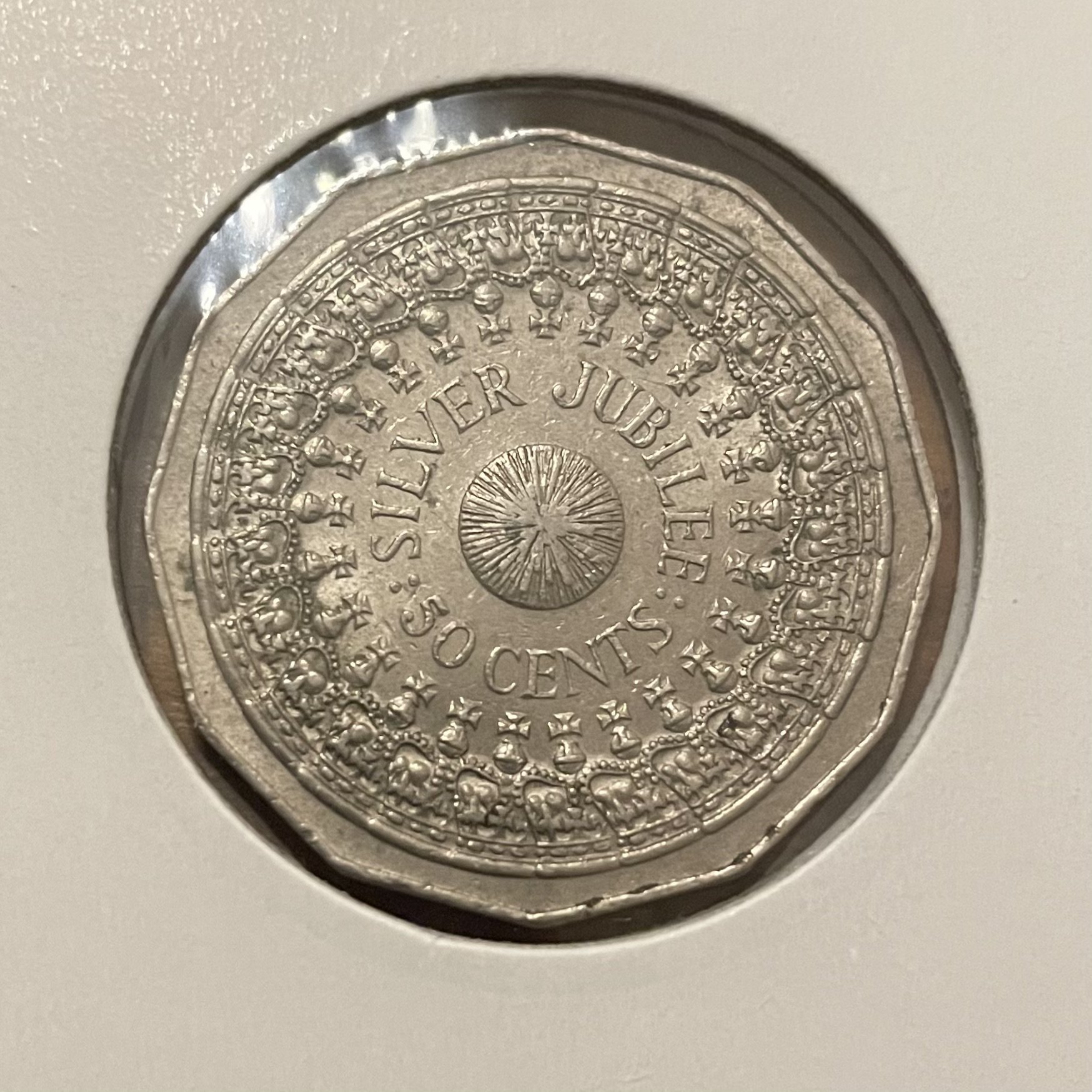 1977 50c Silver Jubilee