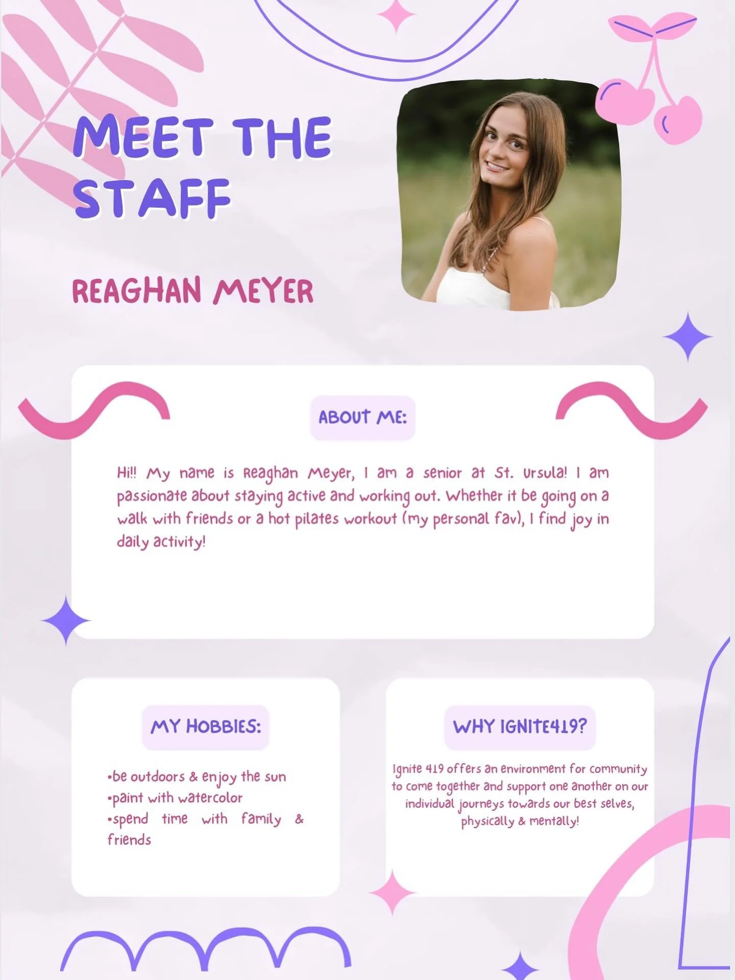 small break but we are BACK. NEXT UP&hellip;

Meet Reaghan!!!🤍